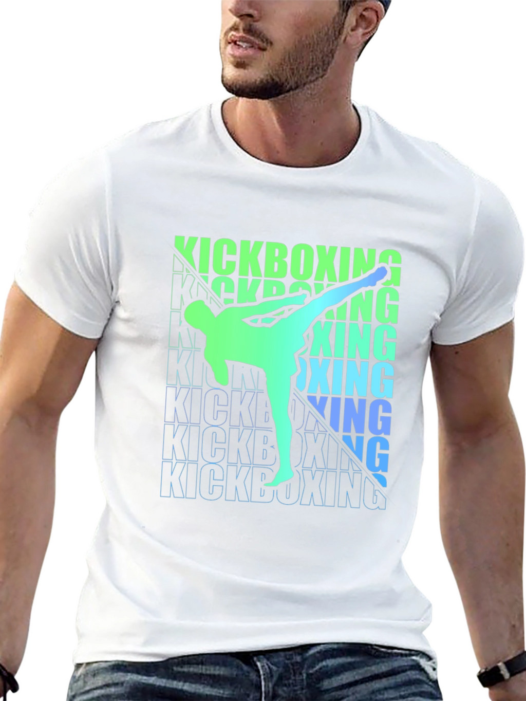 Kickboxing Silhouette Graphic T-Shirt