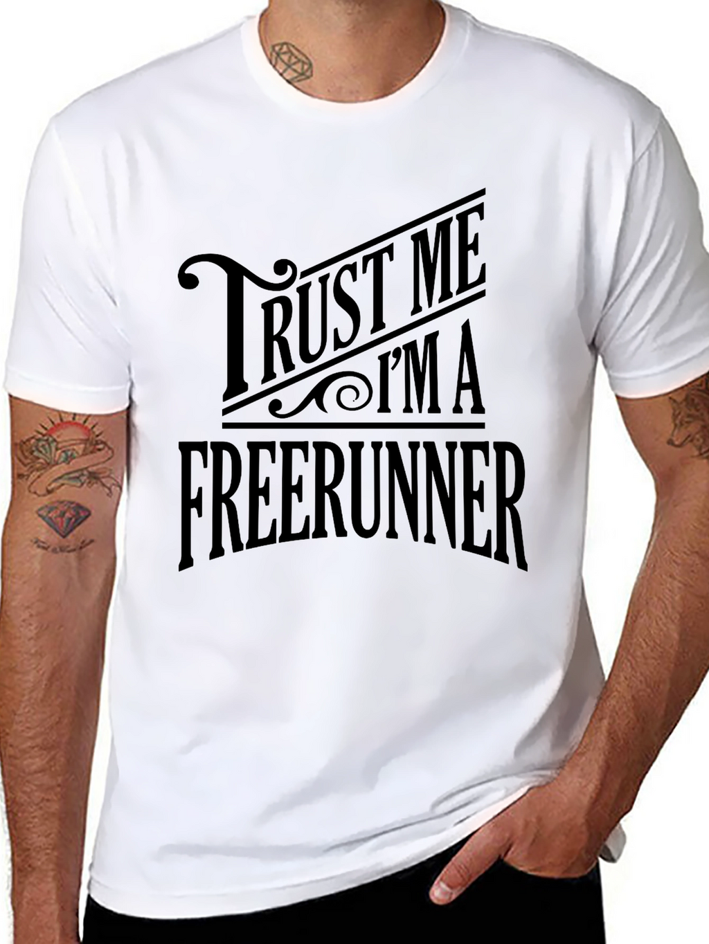 Trust Me Im A Freerunner Black T-Shirt