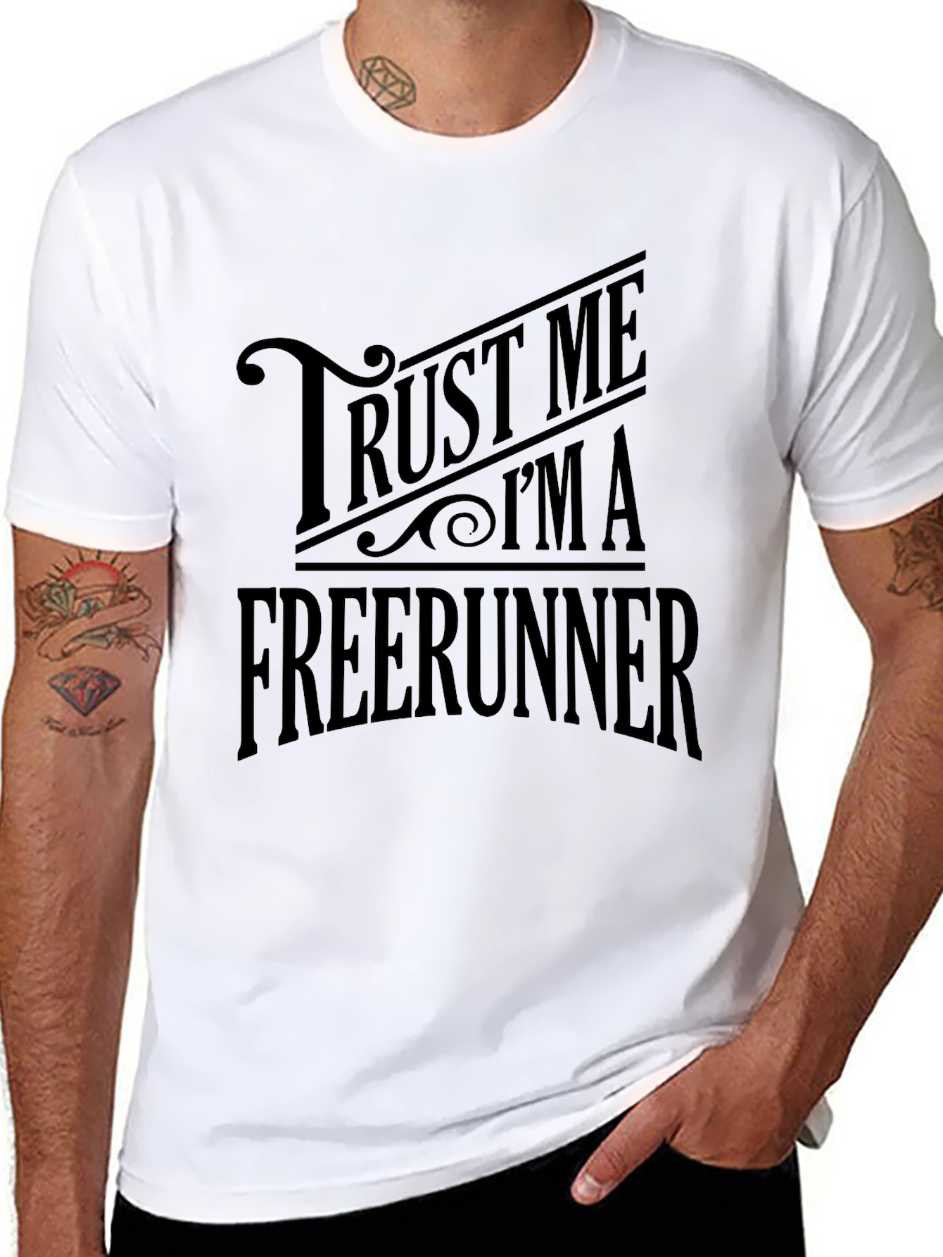Trust Me Im A Freerunner Black T-Shirt