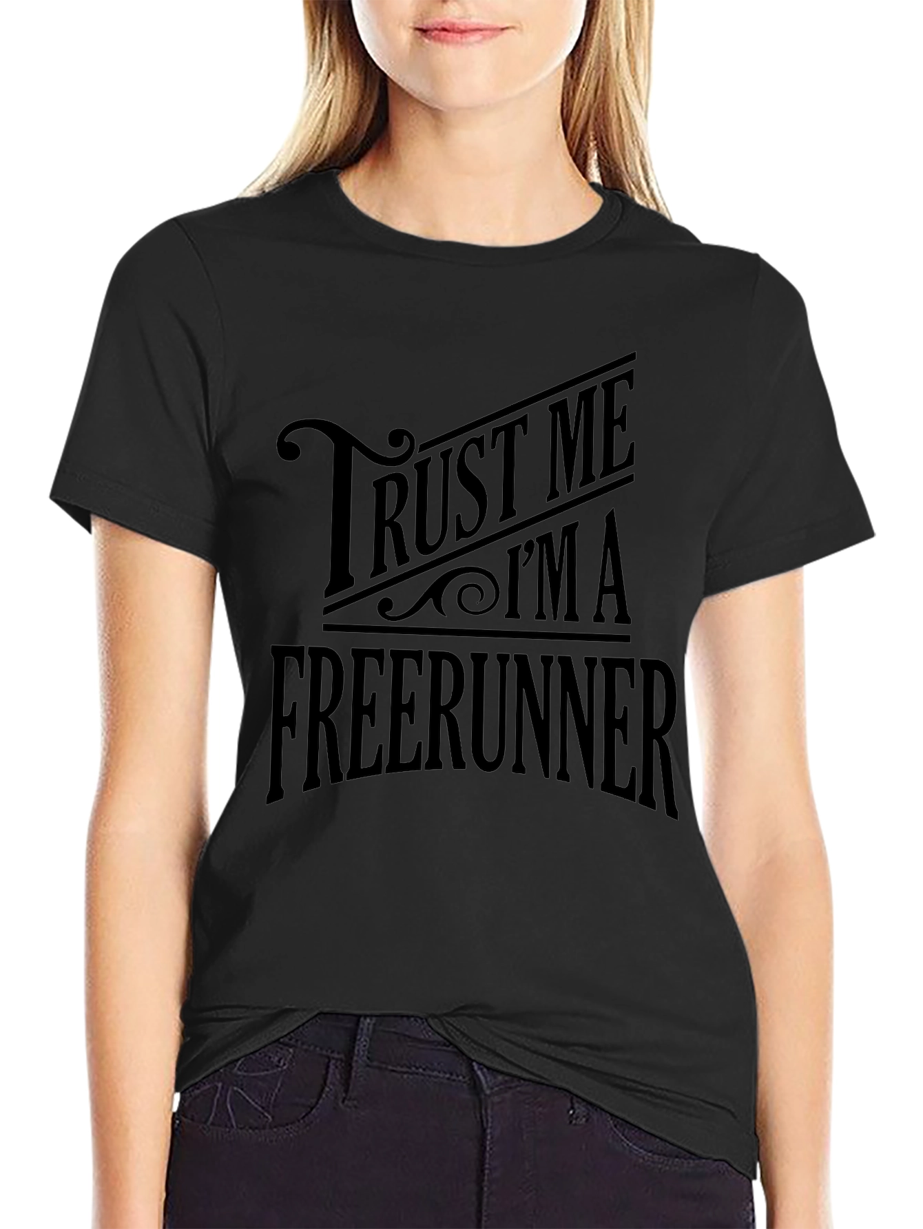 Trust Me Im A Freerunner Black T-Shirt