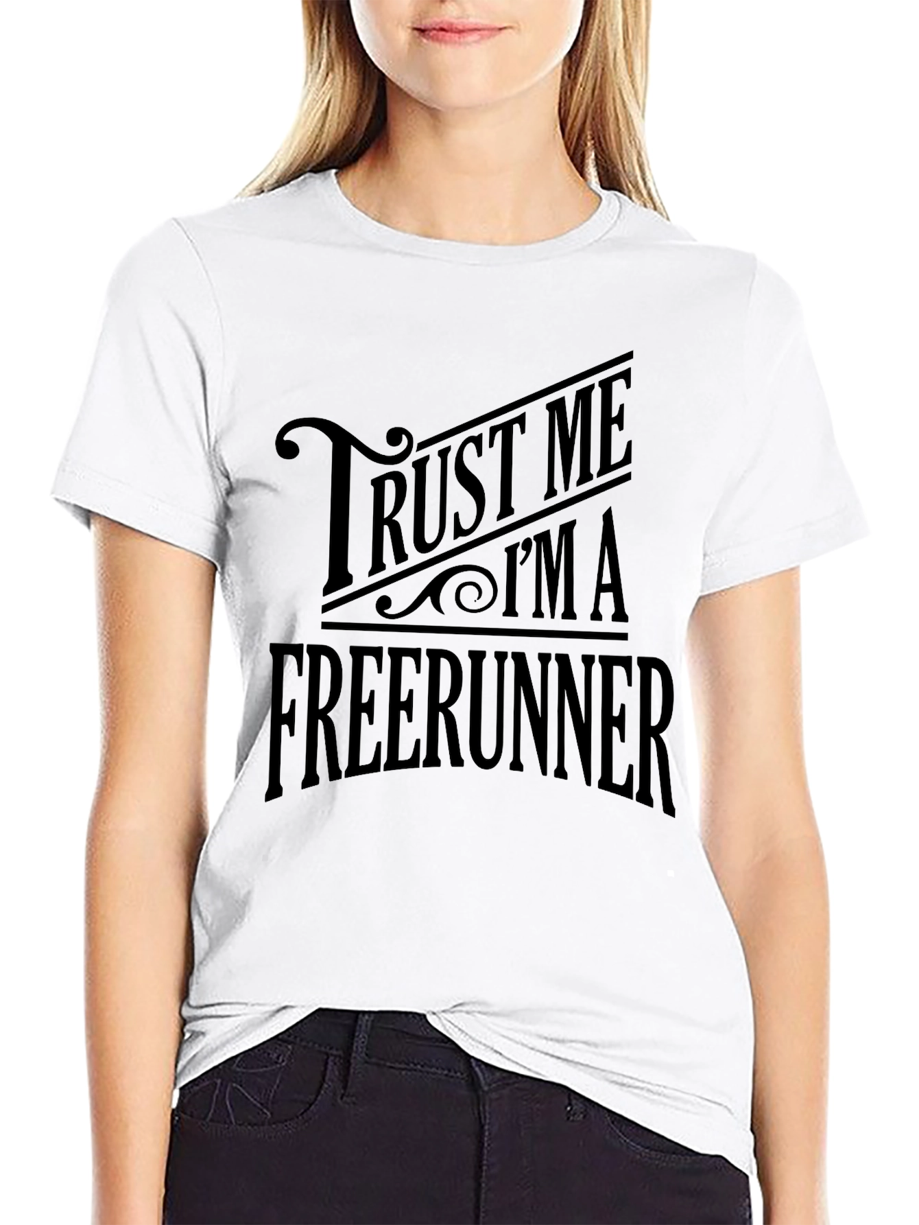 Trust Me Im A Freerunner Black T-Shirt