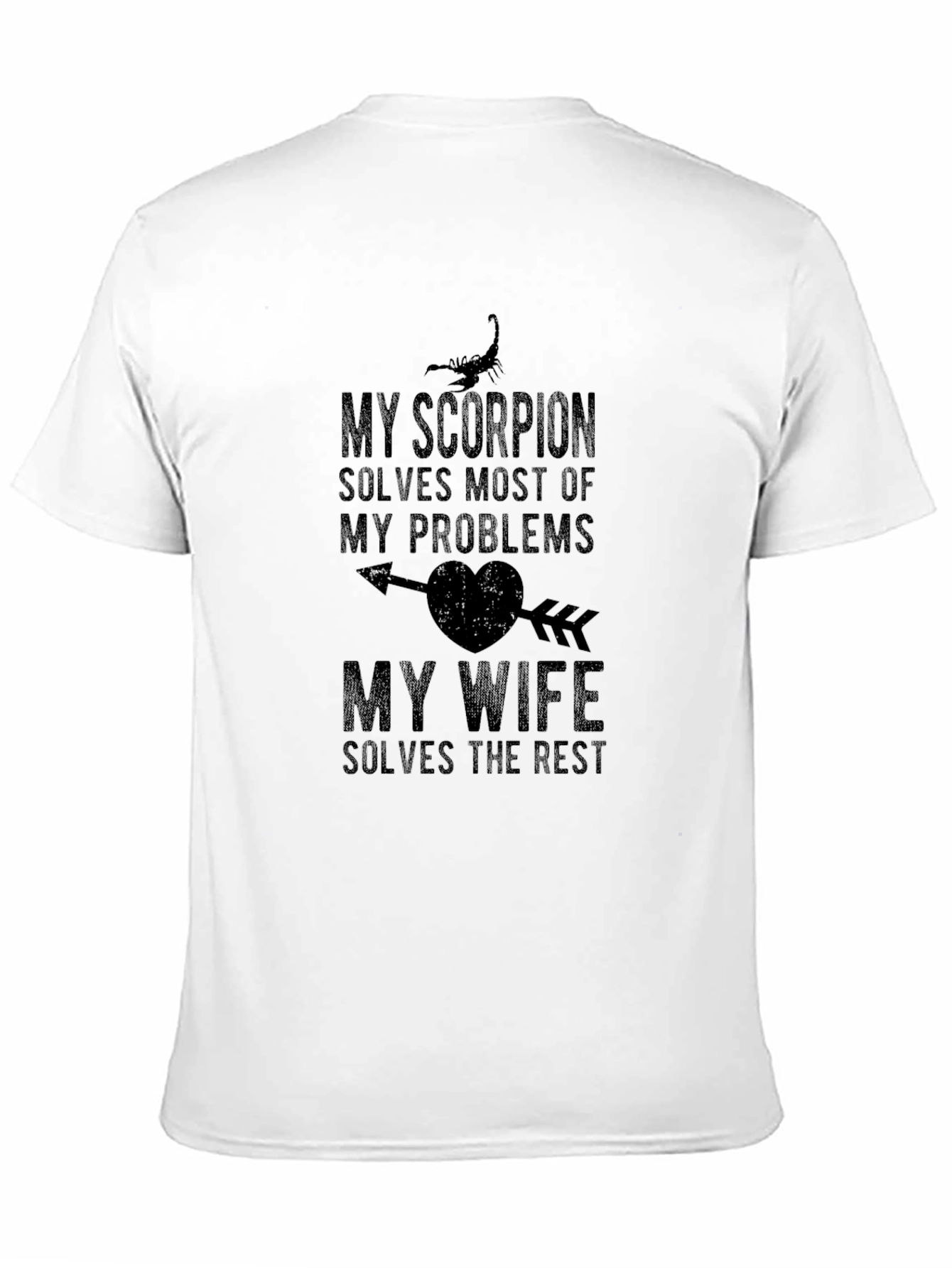 My Scorpion My Wife Mens Graphic T-Shirt