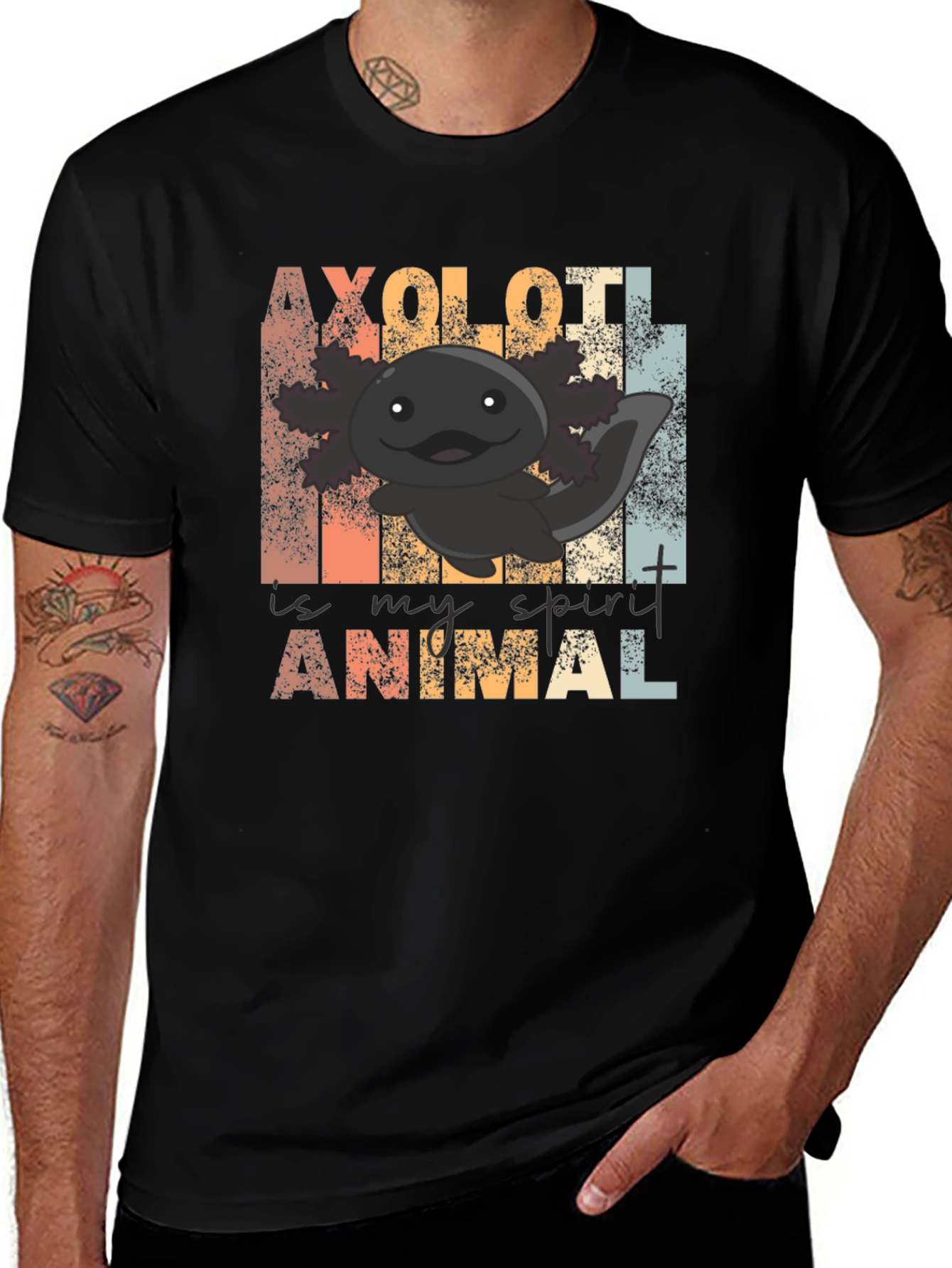 Axolotl Spirit Animal Graphic Tee