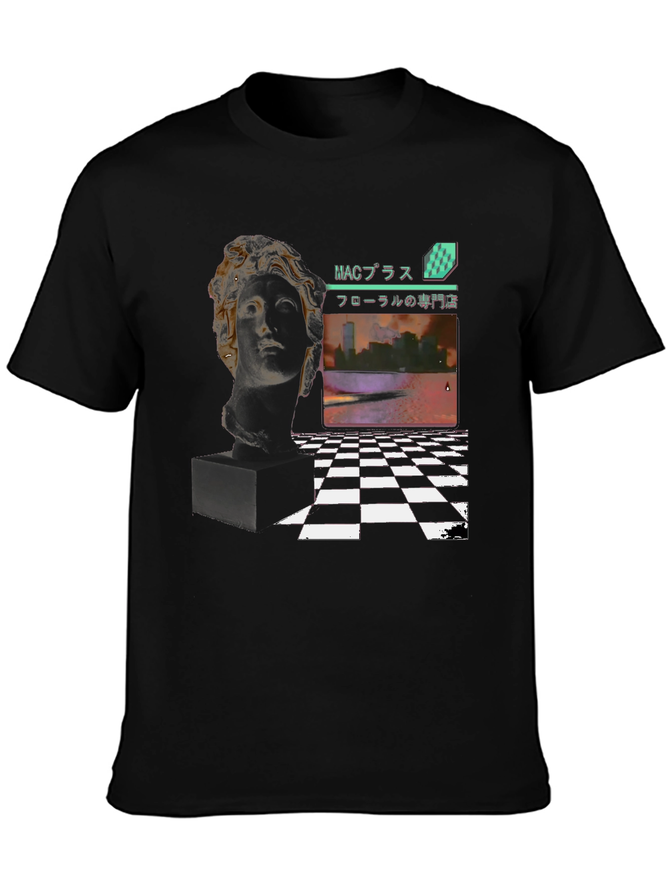 Vaporwave Aesthetic T-Shirt - Floral Shoppe Design