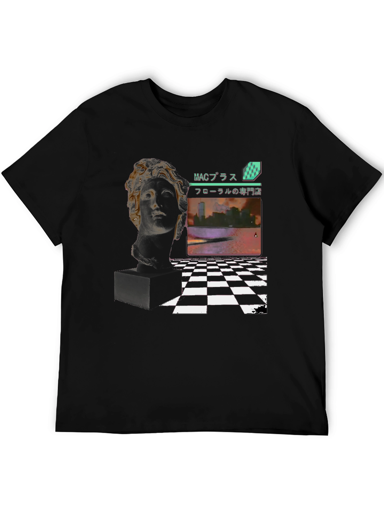 Vaporwave Aesthetic T-Shirt - Floral Shoppe Design