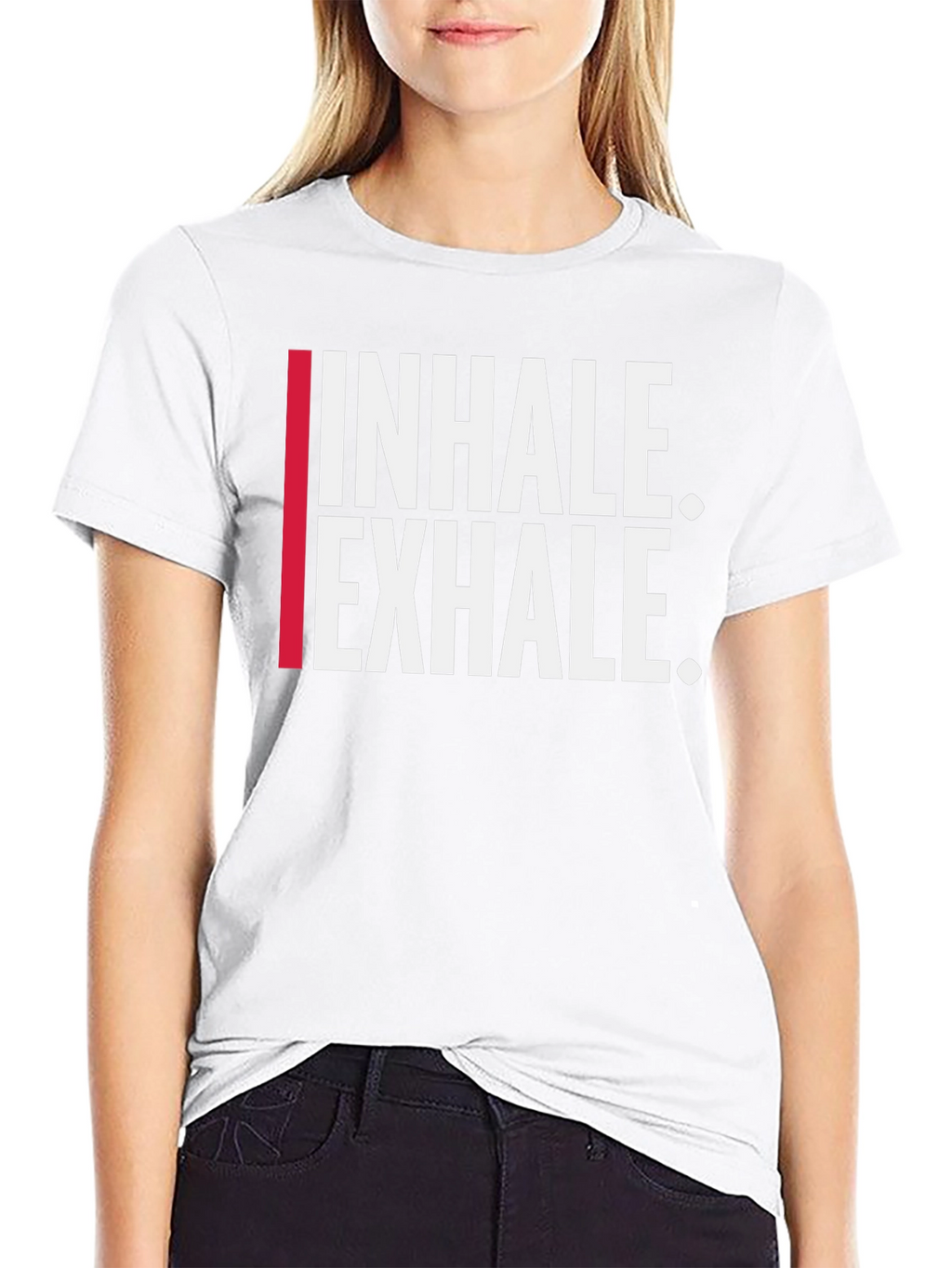 Inhale. Exhale. Black Graphic Tee