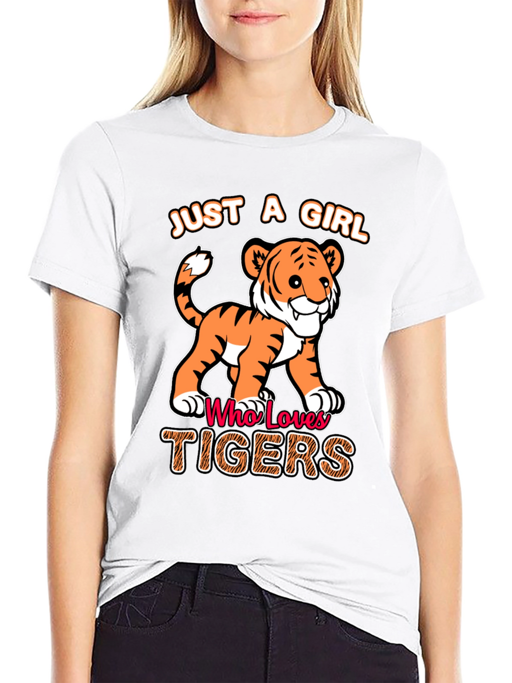 Just a Girl Who Loves Tigers T-Shirt
