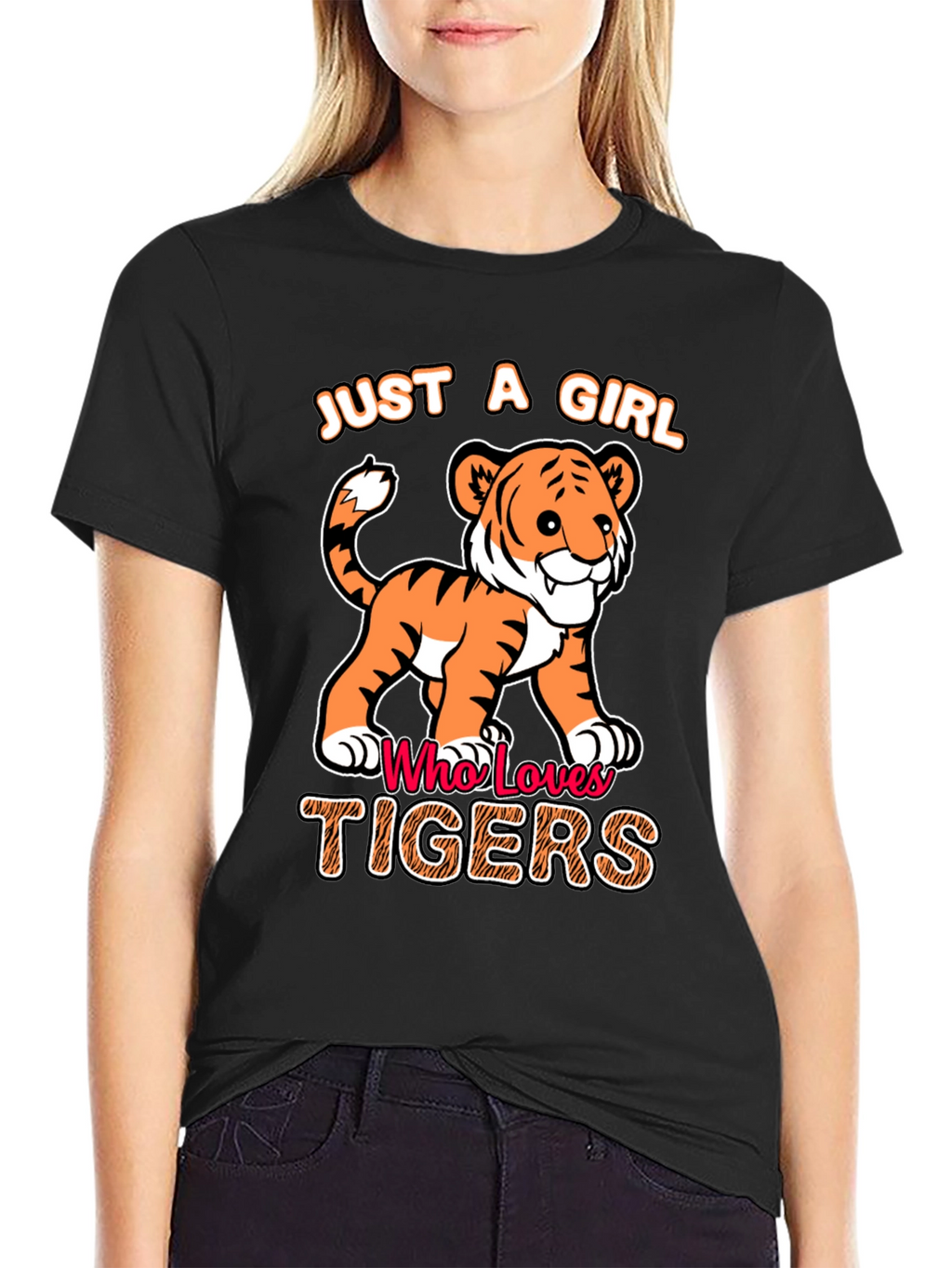 Just a Girl Who Loves Tigers T-Shirt