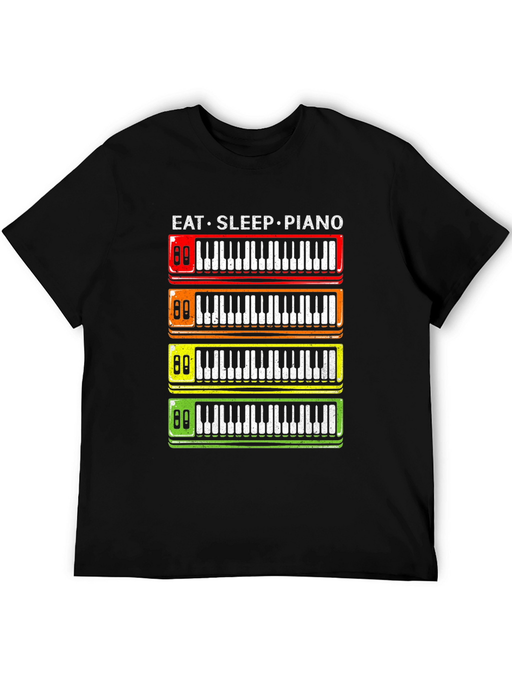 Eat Sleep Piano T-Shirt - Music Lover Tee