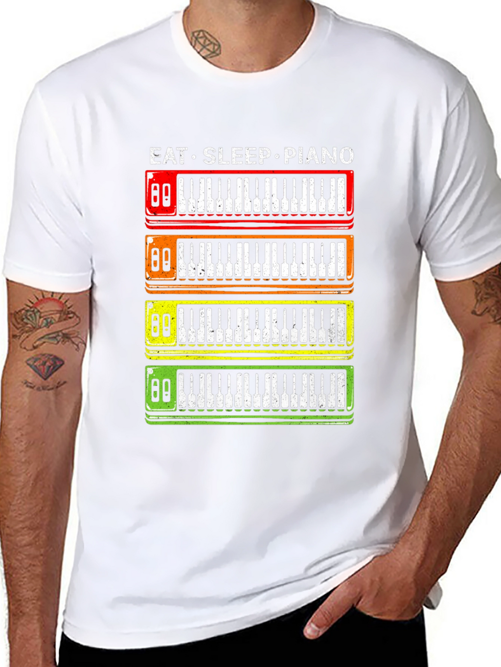 Eat Sleep Piano T-Shirt - Music Lover Tee
