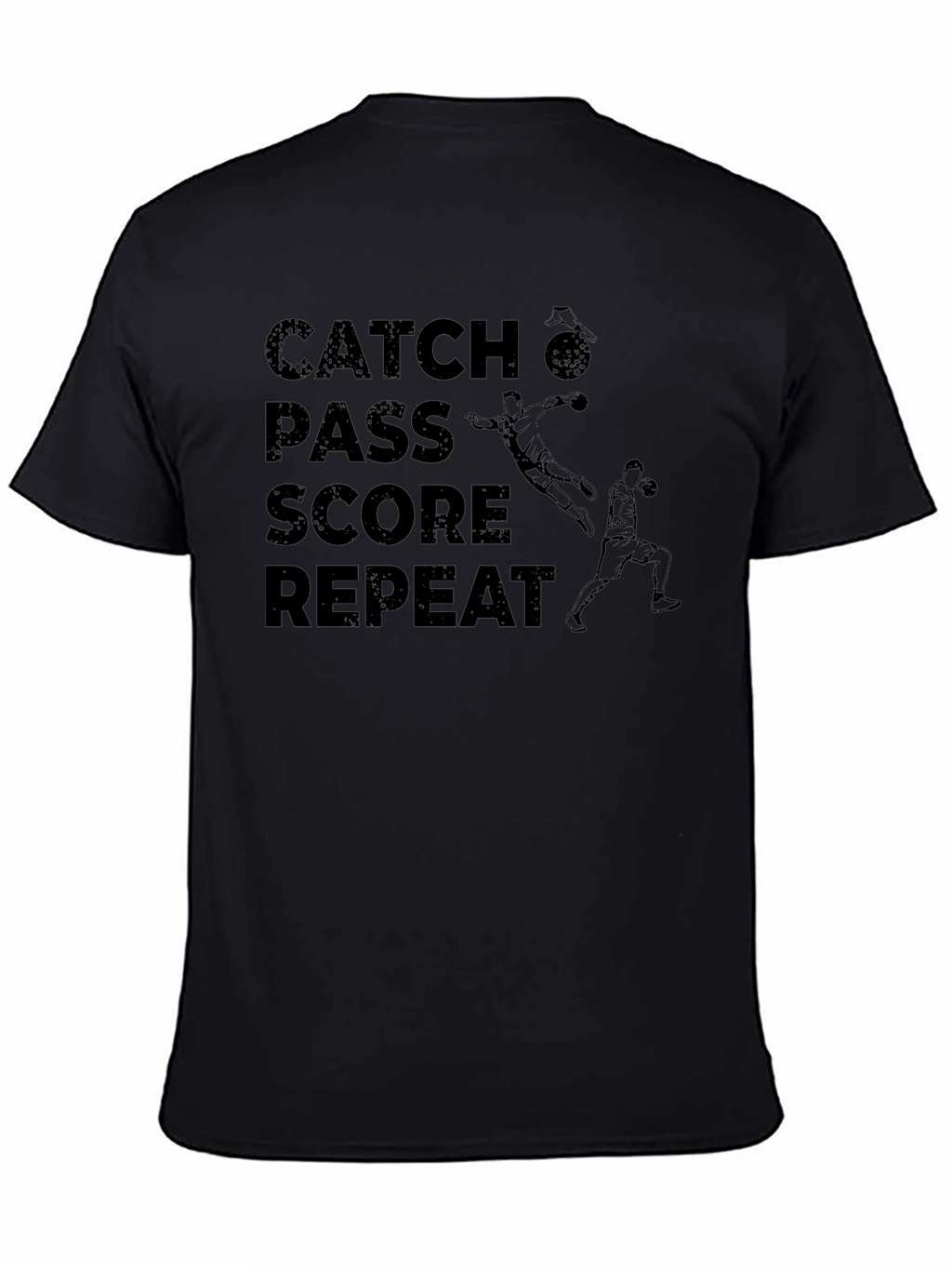 Catch Pass Score Repeat Graphic Tee