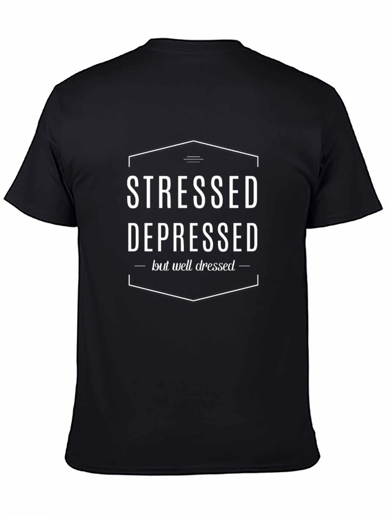Stressed Depressed Well Dressed Graphic Tee