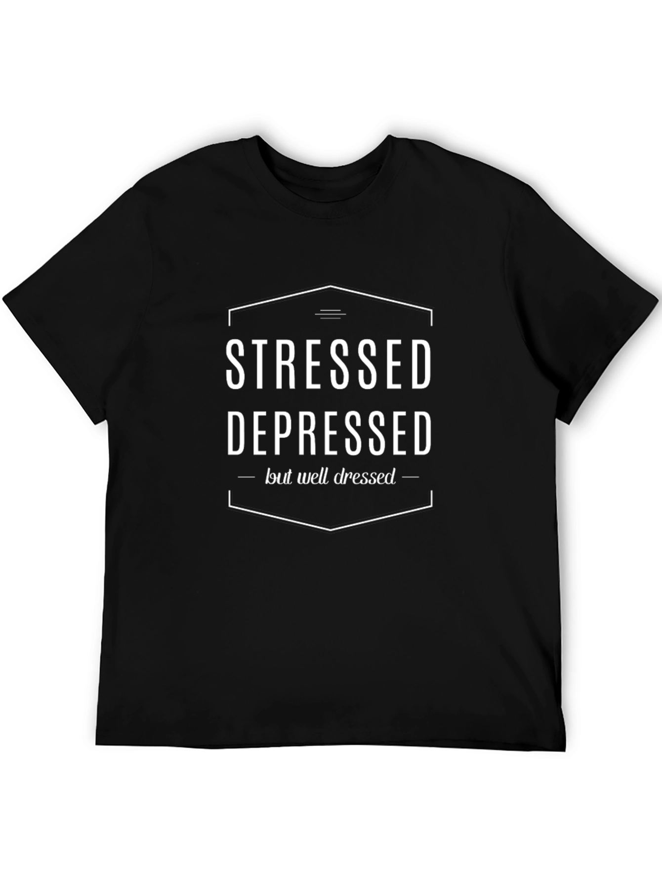 Stressed Depressed Well Dressed Graphic Tee