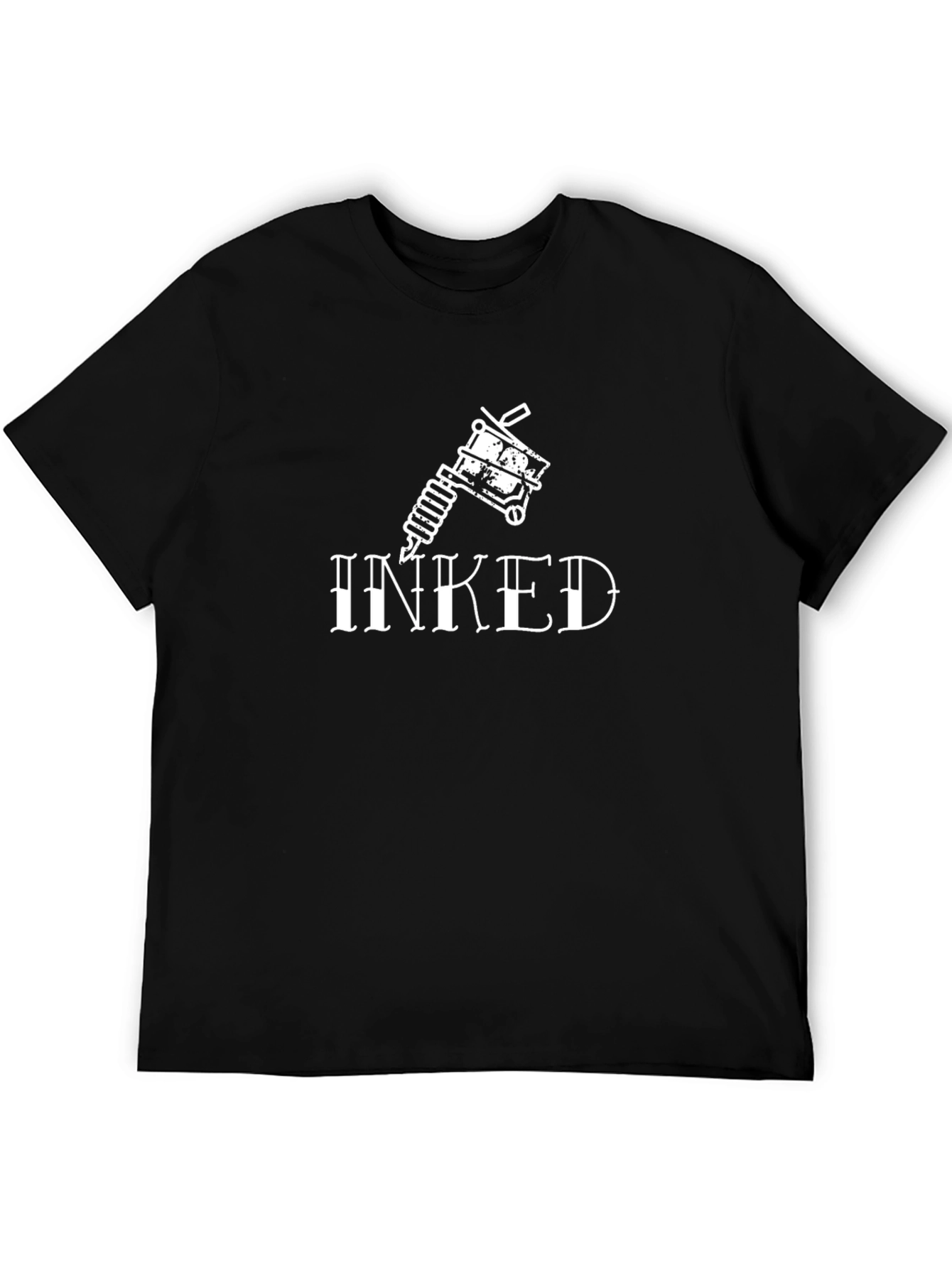 Inked Tattoo Graphic T-Shirt - Black