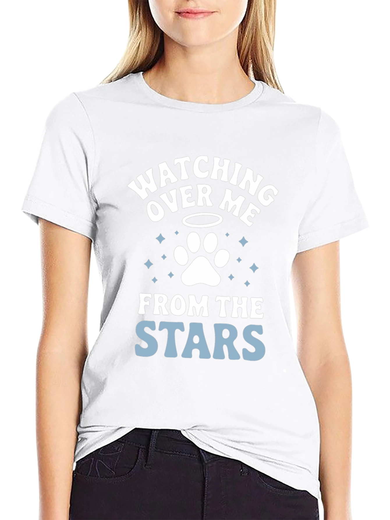 Watching Over Me Pet Loss Memorial T-Shirt