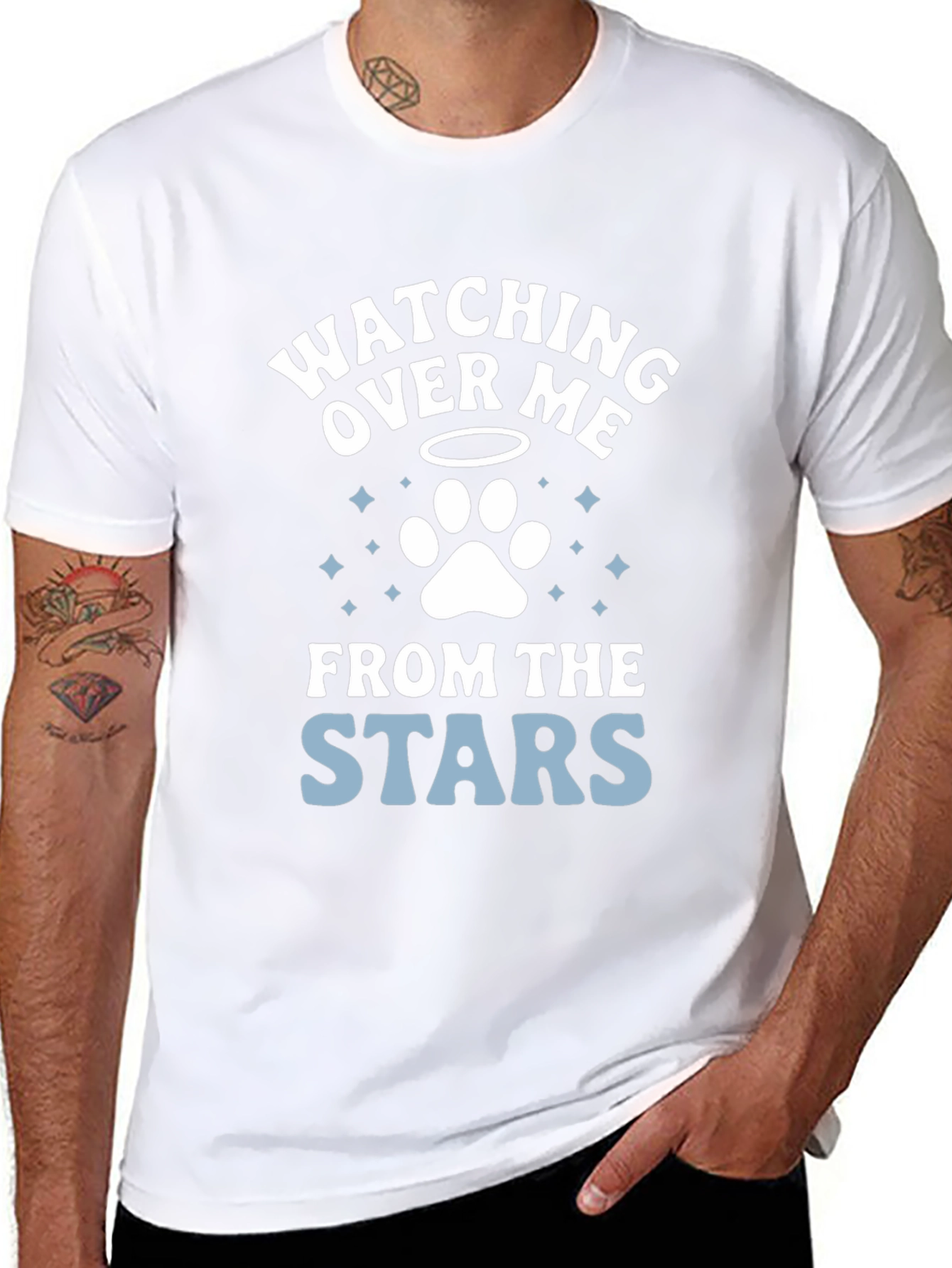 Watching Over Me Pet Loss Memorial T-Shirt