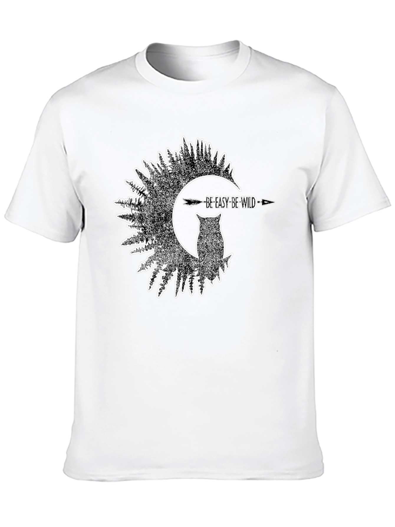 Be Easy Be Wild Owl Graphic T-Shirt