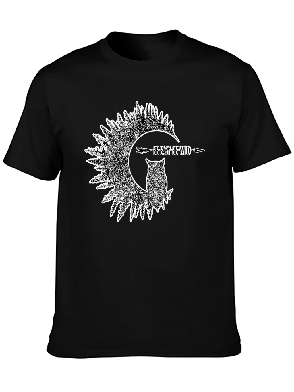 Be Easy Be Wild Owl Graphic T-Shirt
