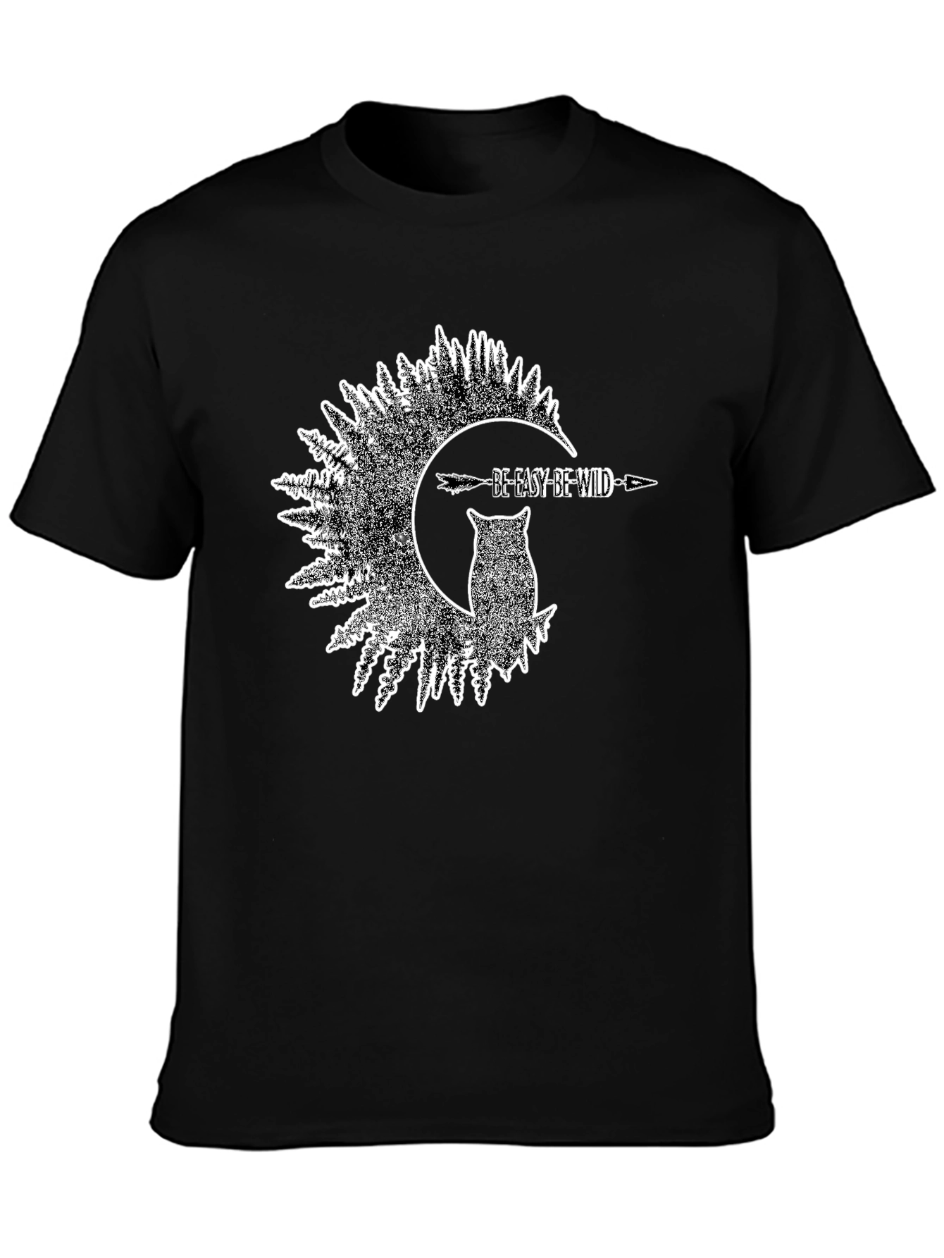 Be Easy Be Wild Owl Graphic T-Shirt