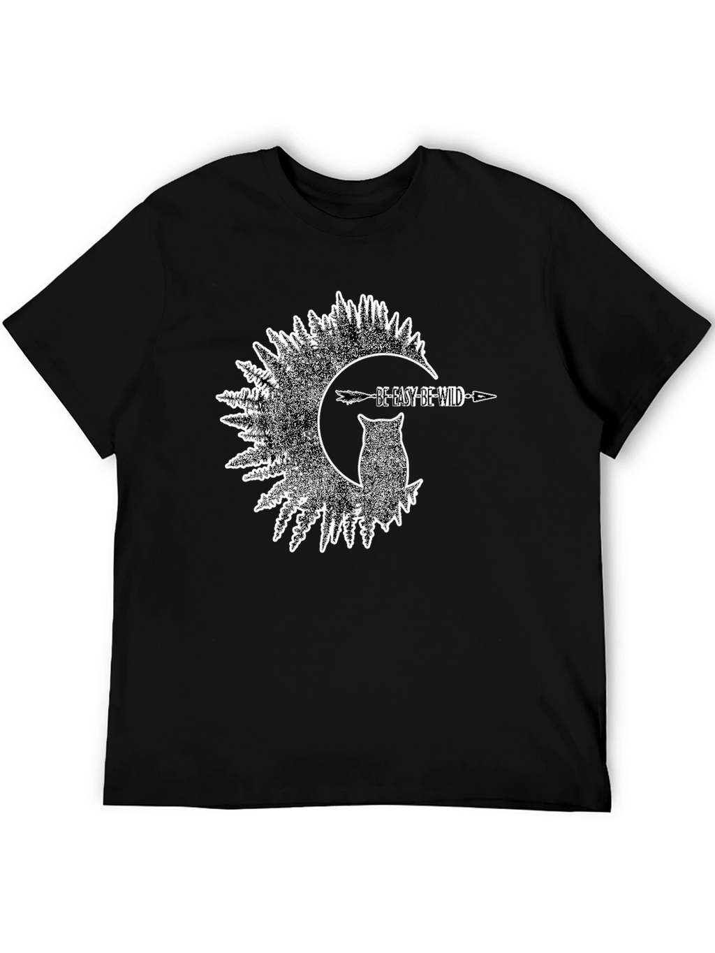 Be Easy Be Wild Owl Graphic T-Shirt
