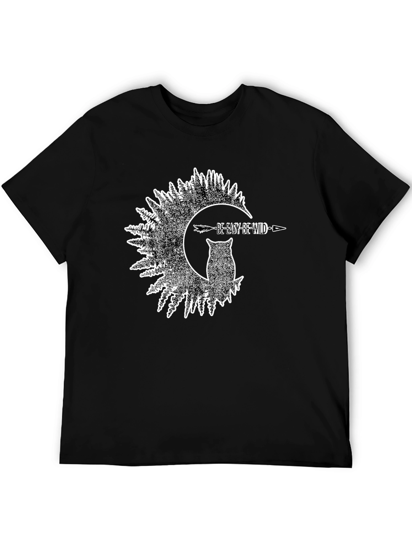 Be Easy Be Wild Owl Graphic T-Shirt