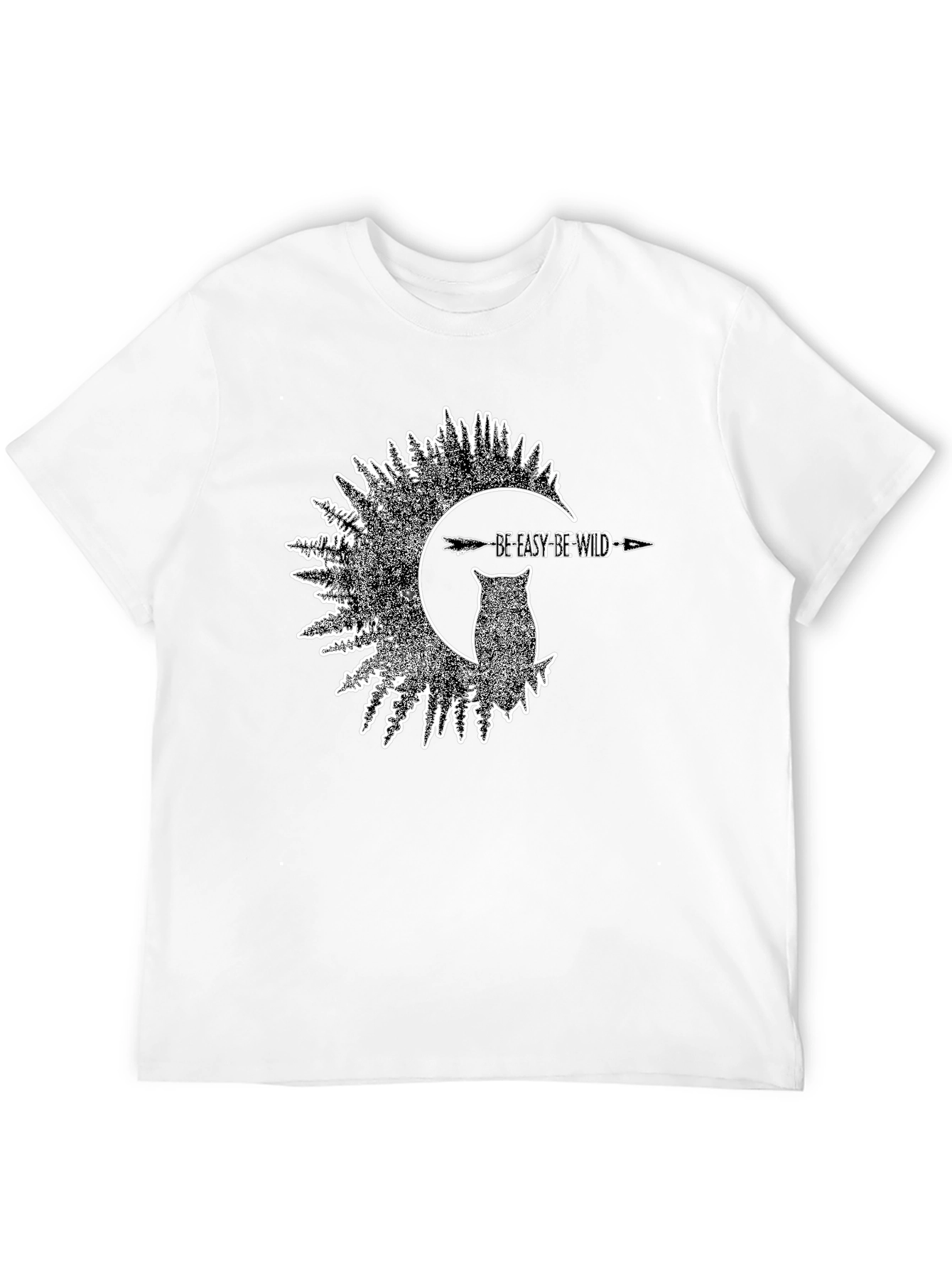 Be Easy Be Wild Owl Graphic T-Shirt