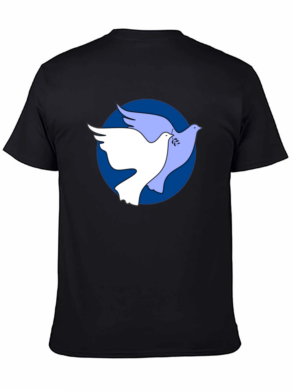 Dove Peace Graphic Black T-Shirt