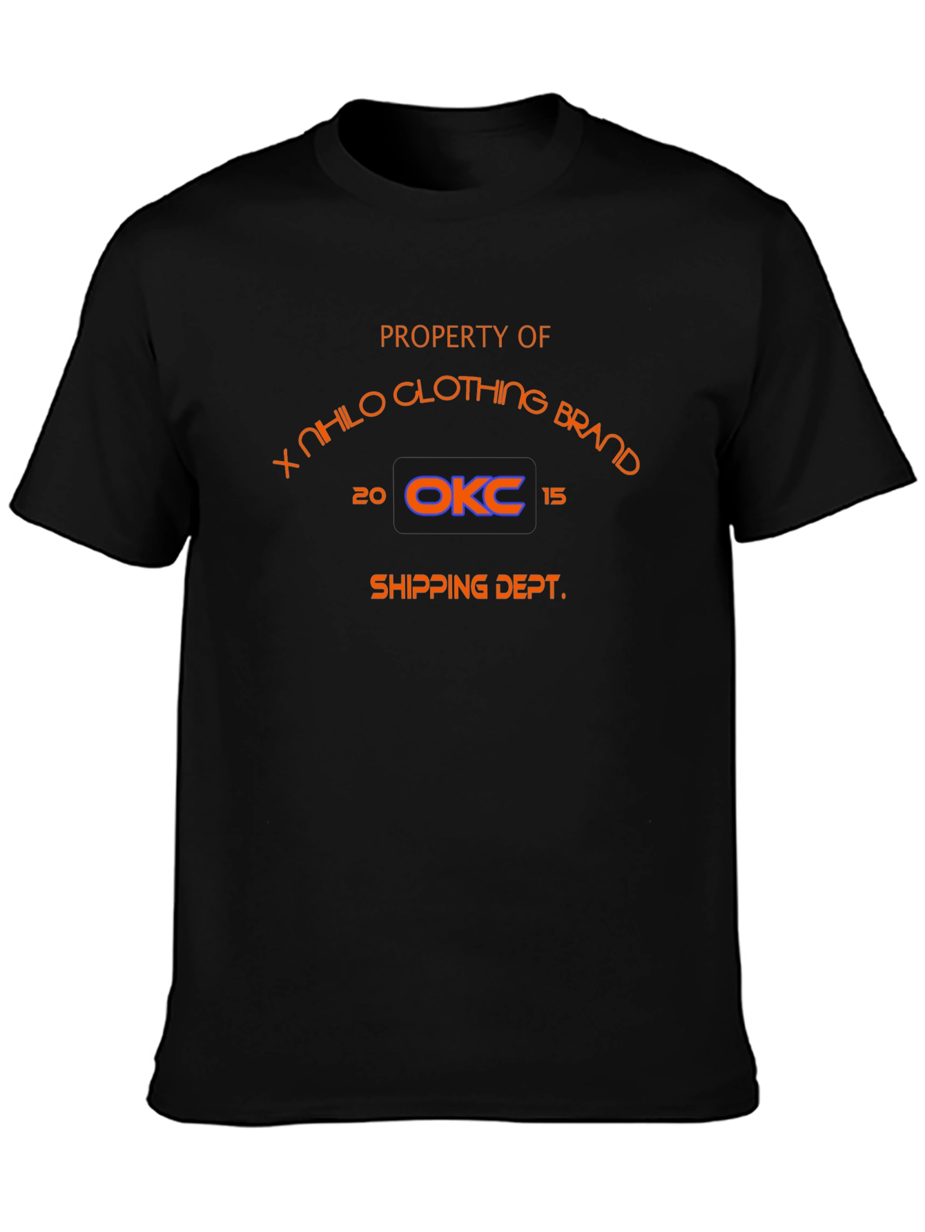X Nhilo Clothing Brand Shipping Dept. Black T-Shirt