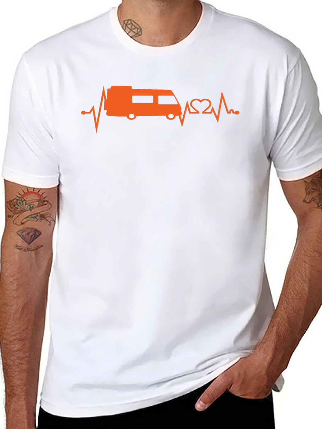 RV Heartbeat T-Shirt - Camping Lover Tee