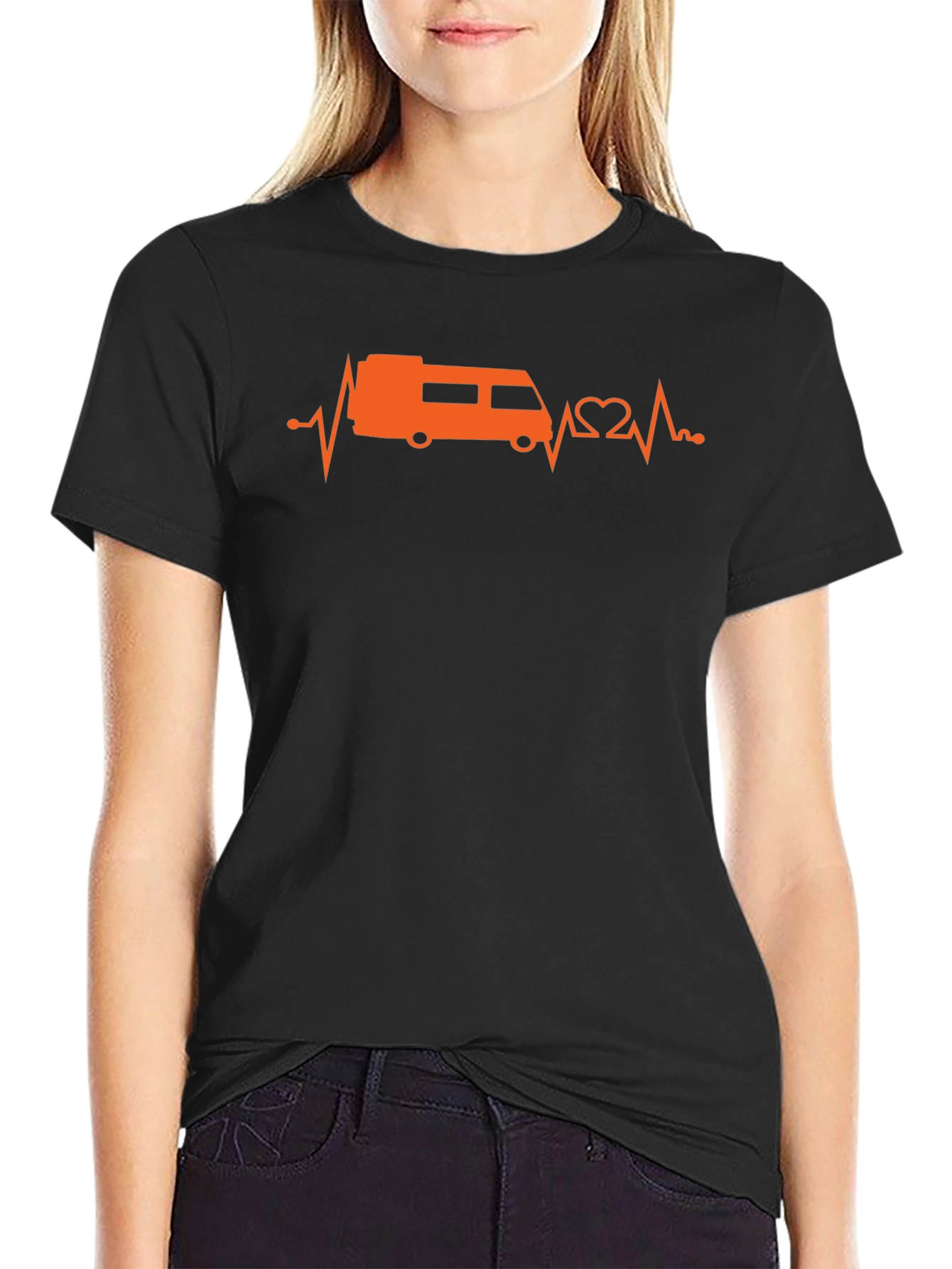 RV Heartbeat T-Shirt - Camping Lover Tee