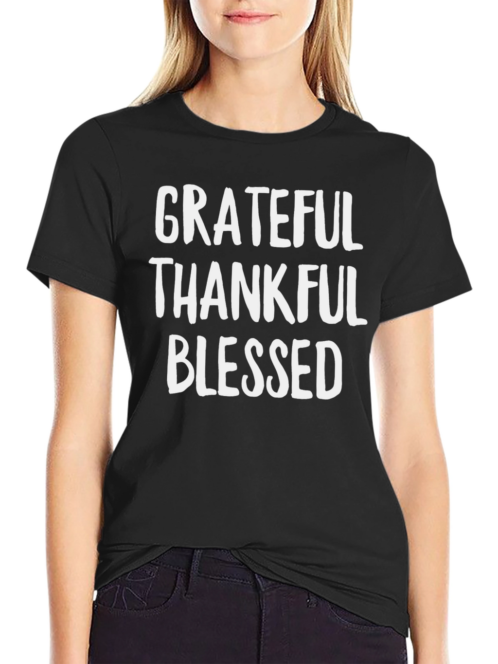 Grateful Thankful Blessed Graphic Tee
