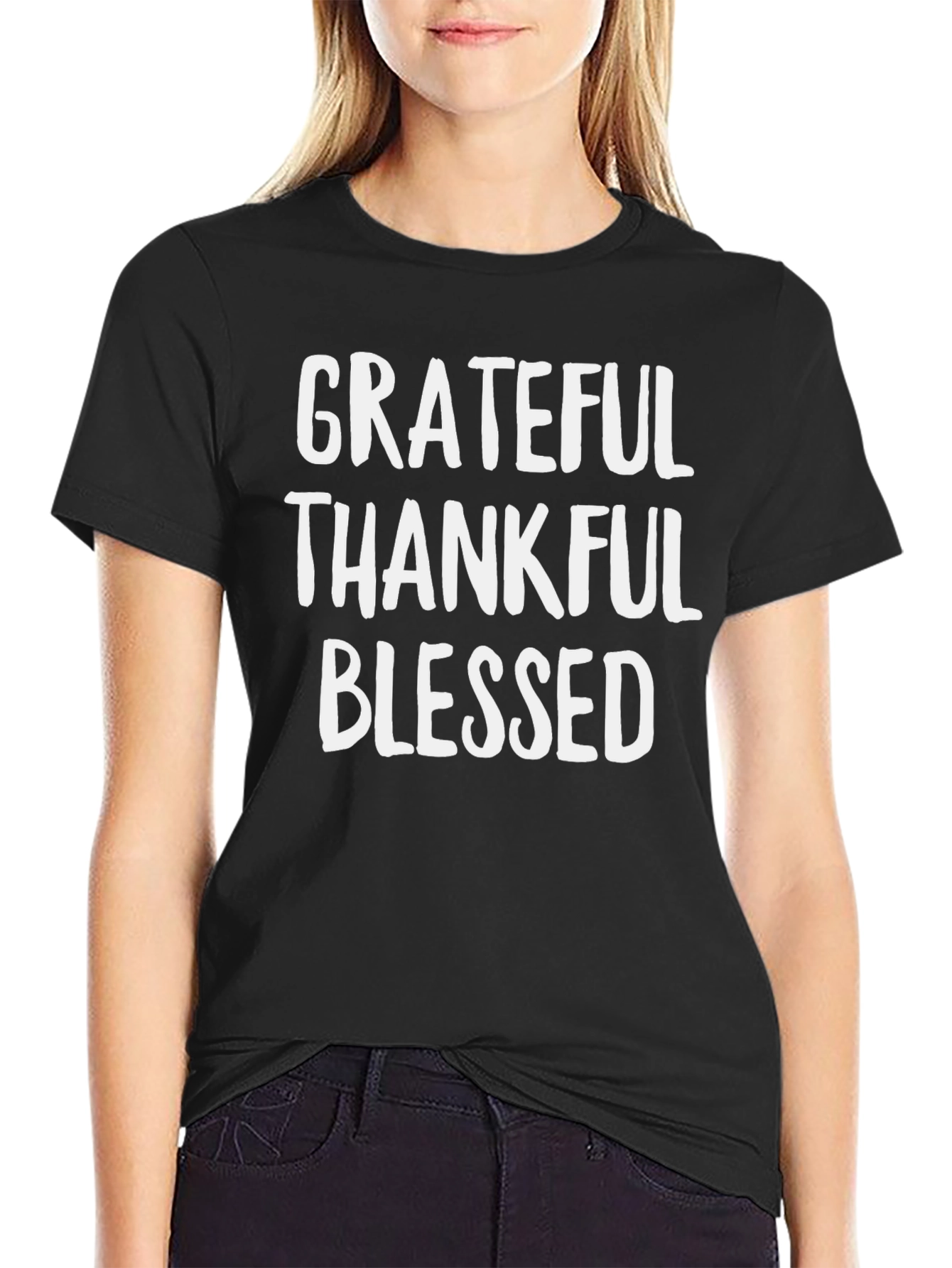 Grateful Thankful Blessed Graphic Tee