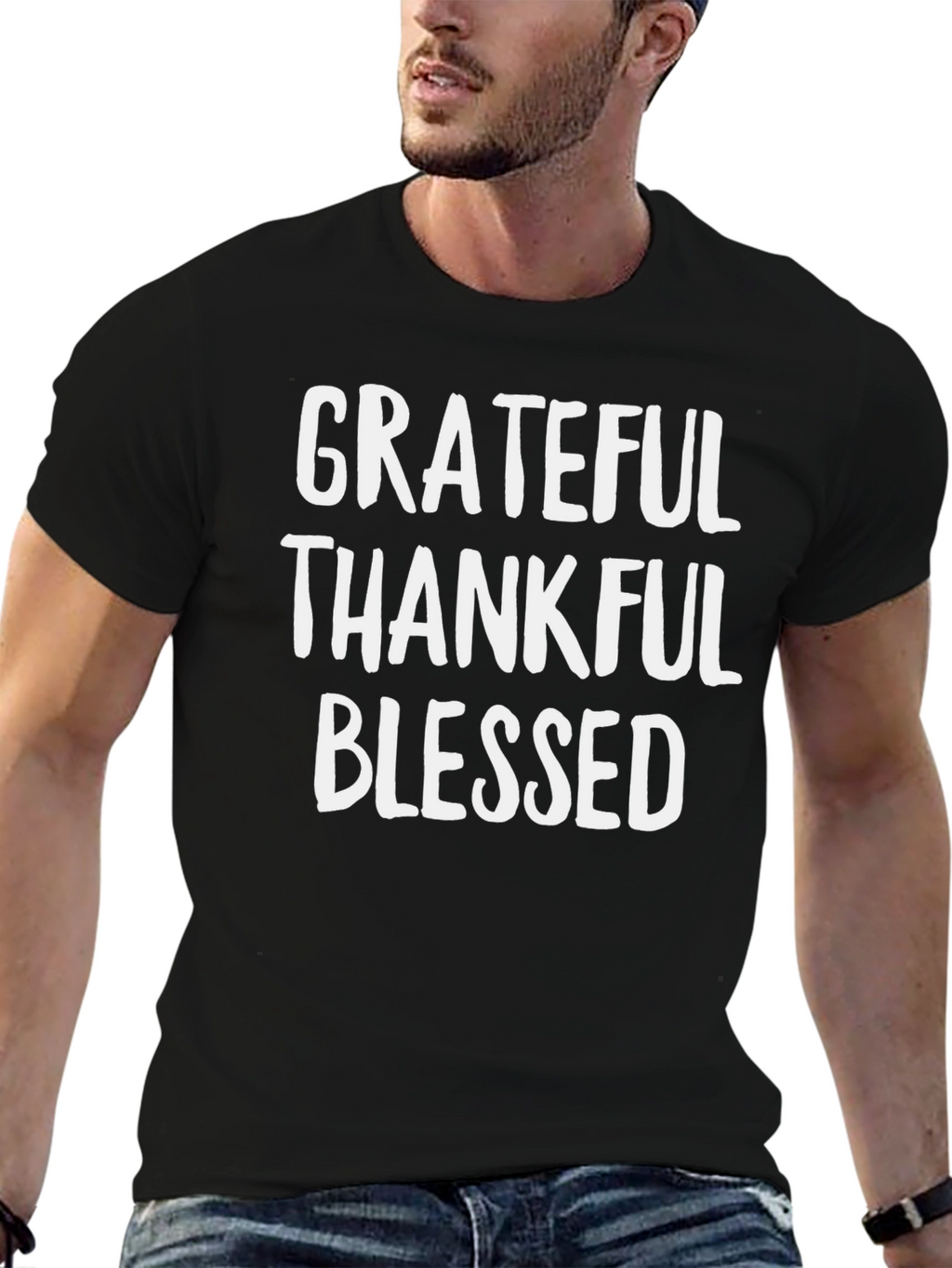 Grateful Thankful Blessed Graphic Tee