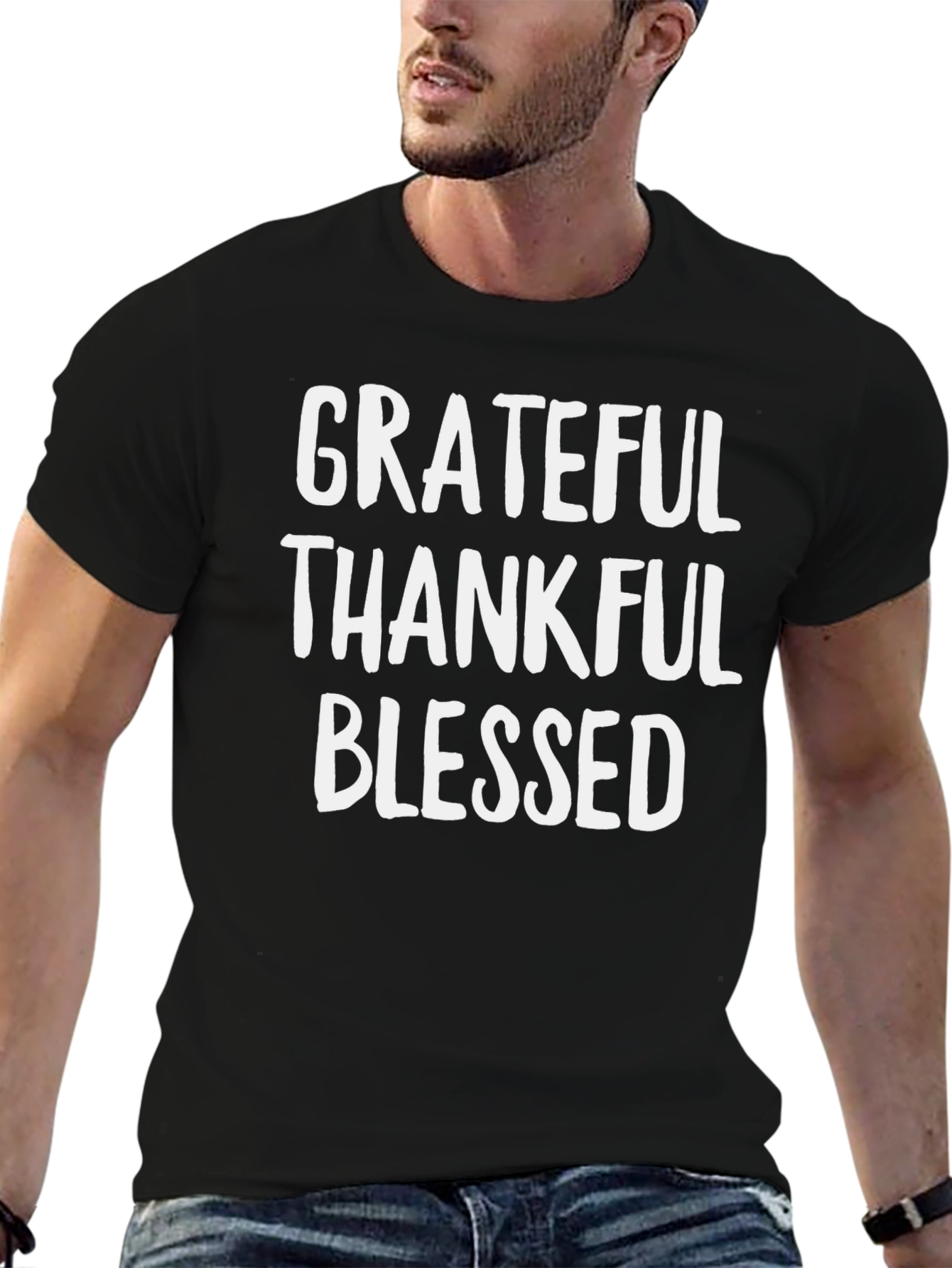 Grateful Thankful Blessed Graphic Tee