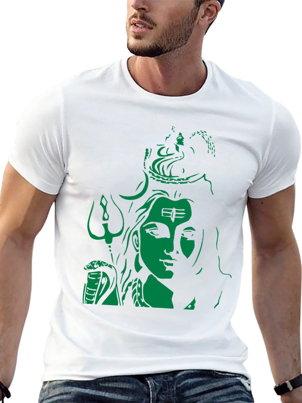 Lord Shiva Graphic Print Black T-Shirt