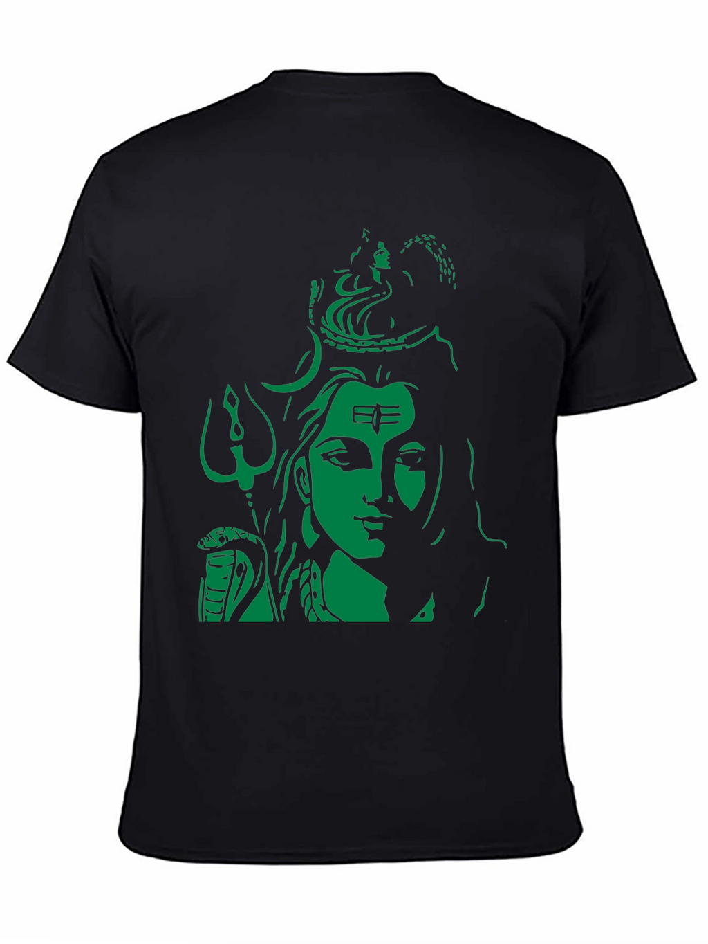 Lord Shiva Graphic Print Black T-Shirt