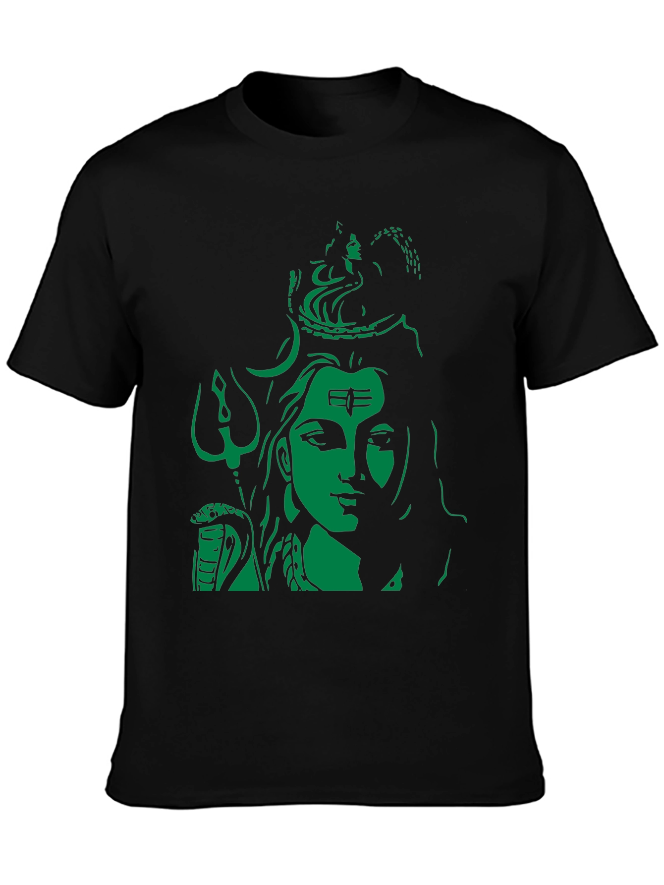 Lord Shiva Graphic Print Black T-Shirt