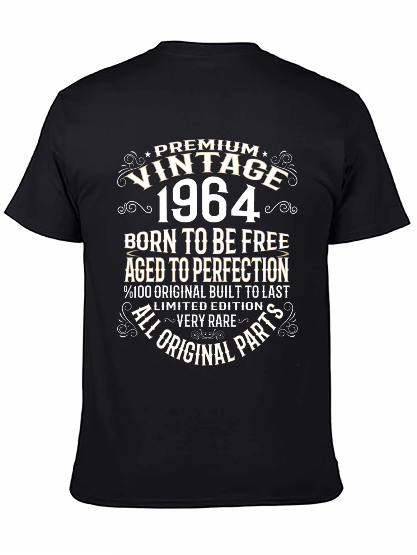 Vintage 1964 T-Shirt - Born To Be Free Aged To Perfection