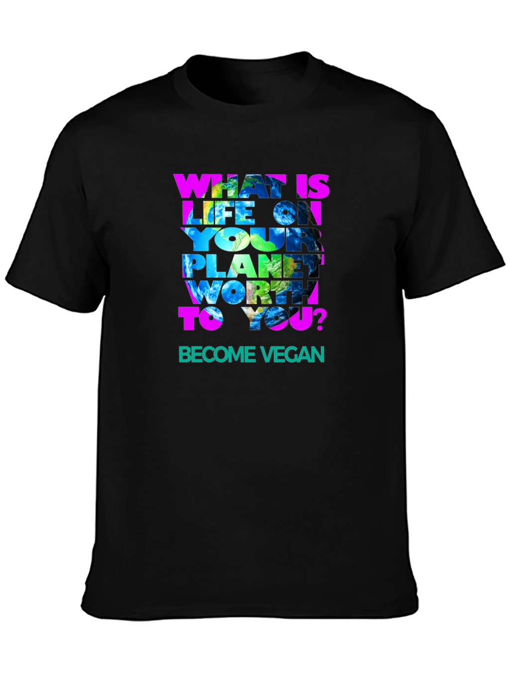 Vegan Earth Graphic T-Shirt