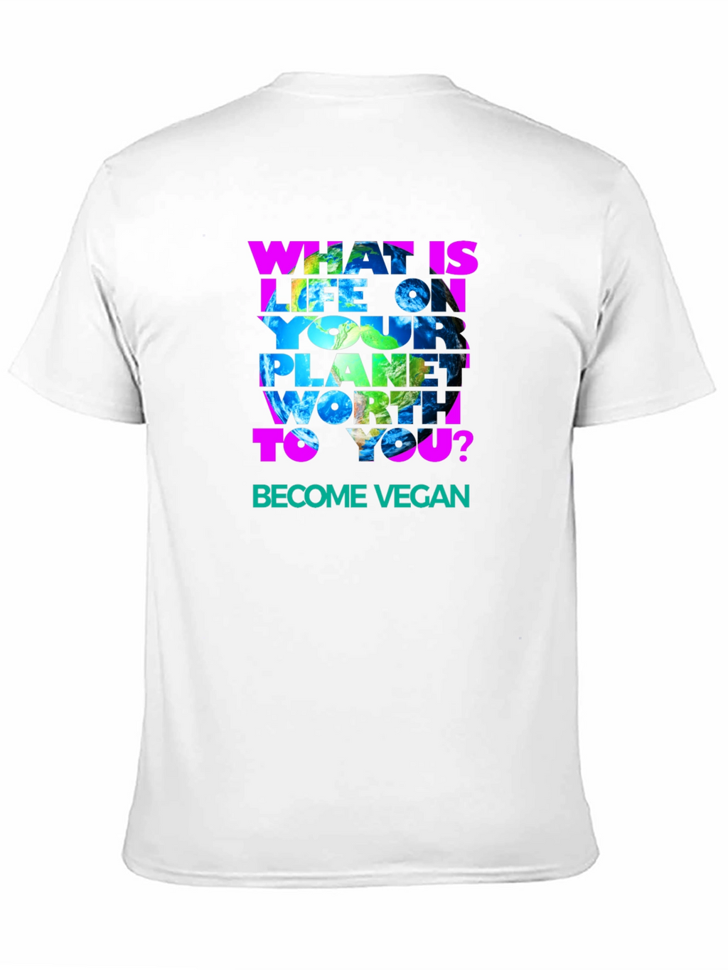 Vegan Earth Graphic T-Shirt