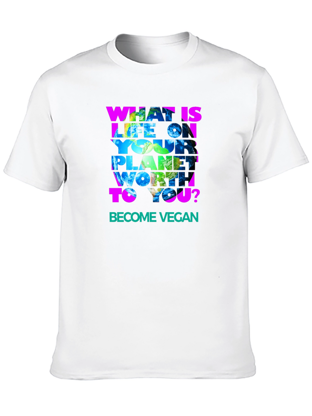 Vegan Earth Graphic T-Shirt