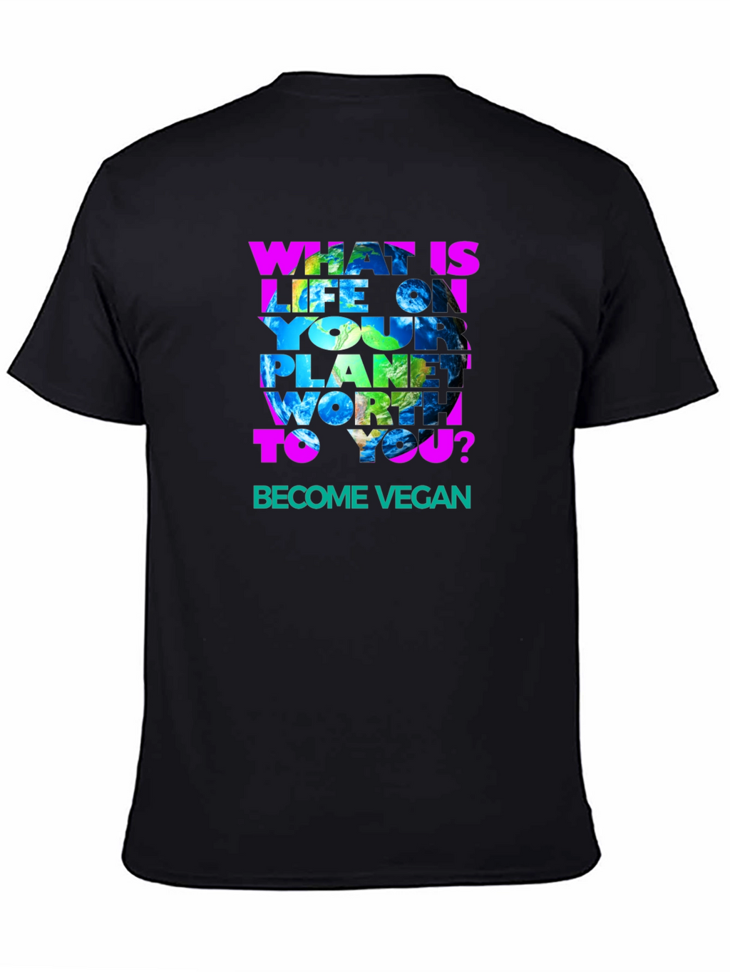 Vegan Earth Graphic T-Shirt