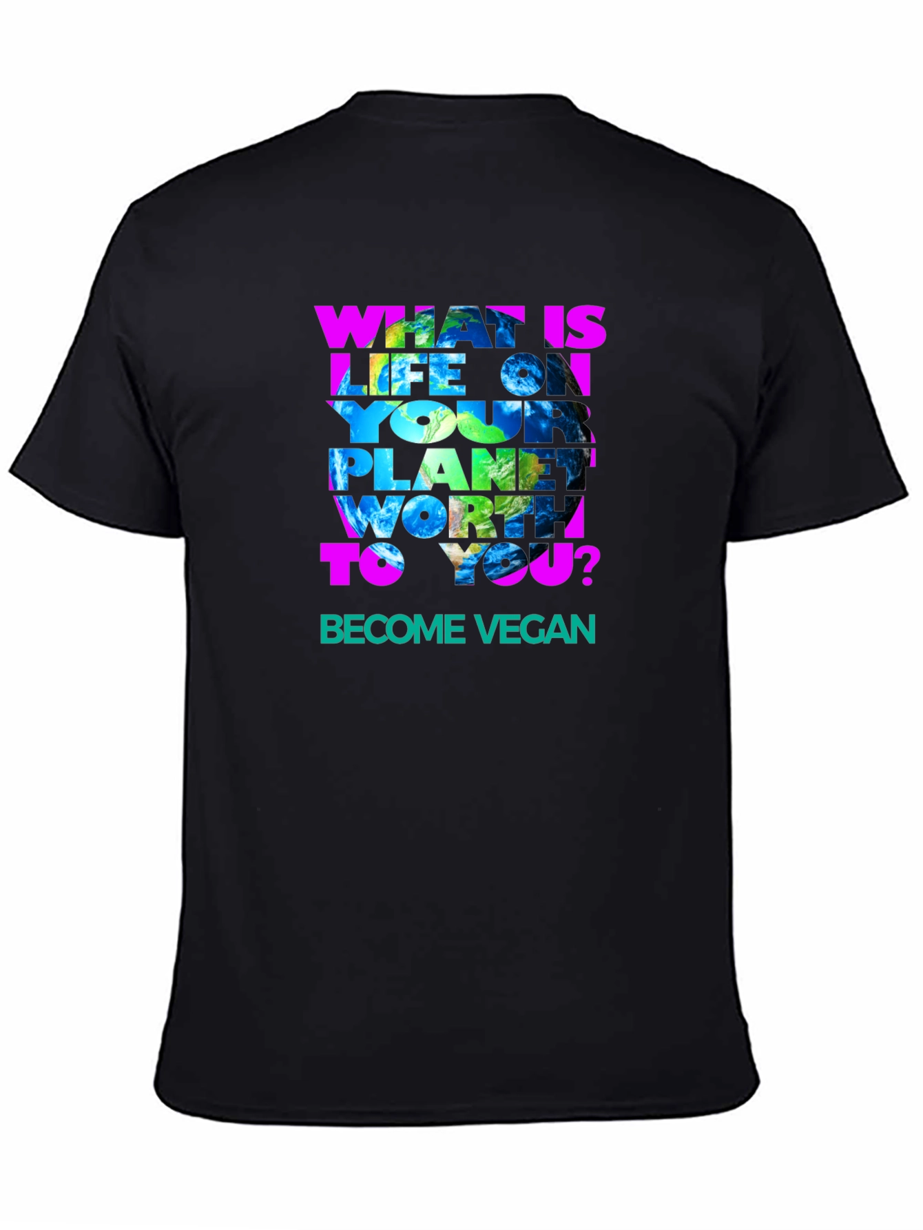 Vegan Earth Graphic T-Shirt