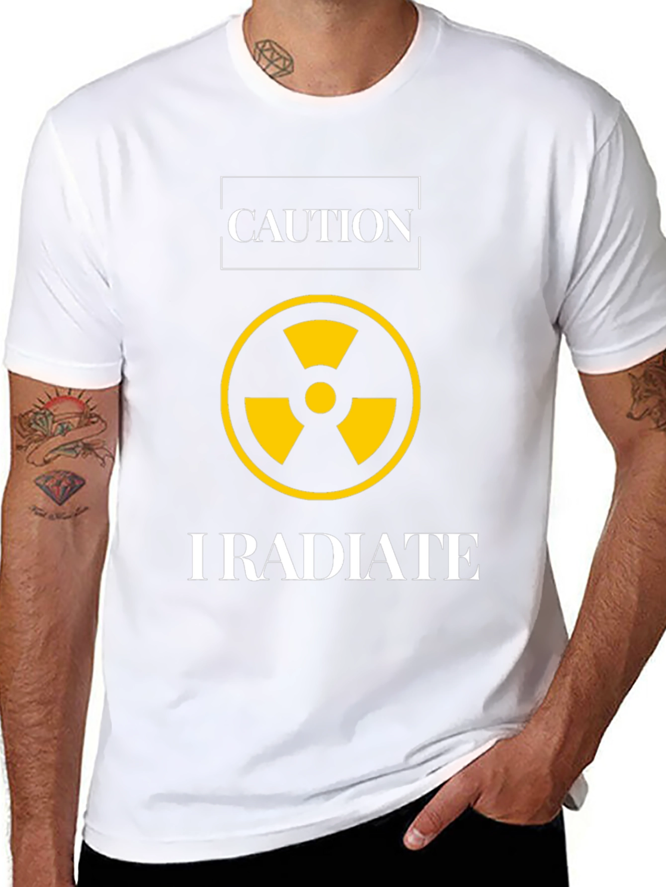 Caution I Radiate Graphic Tee