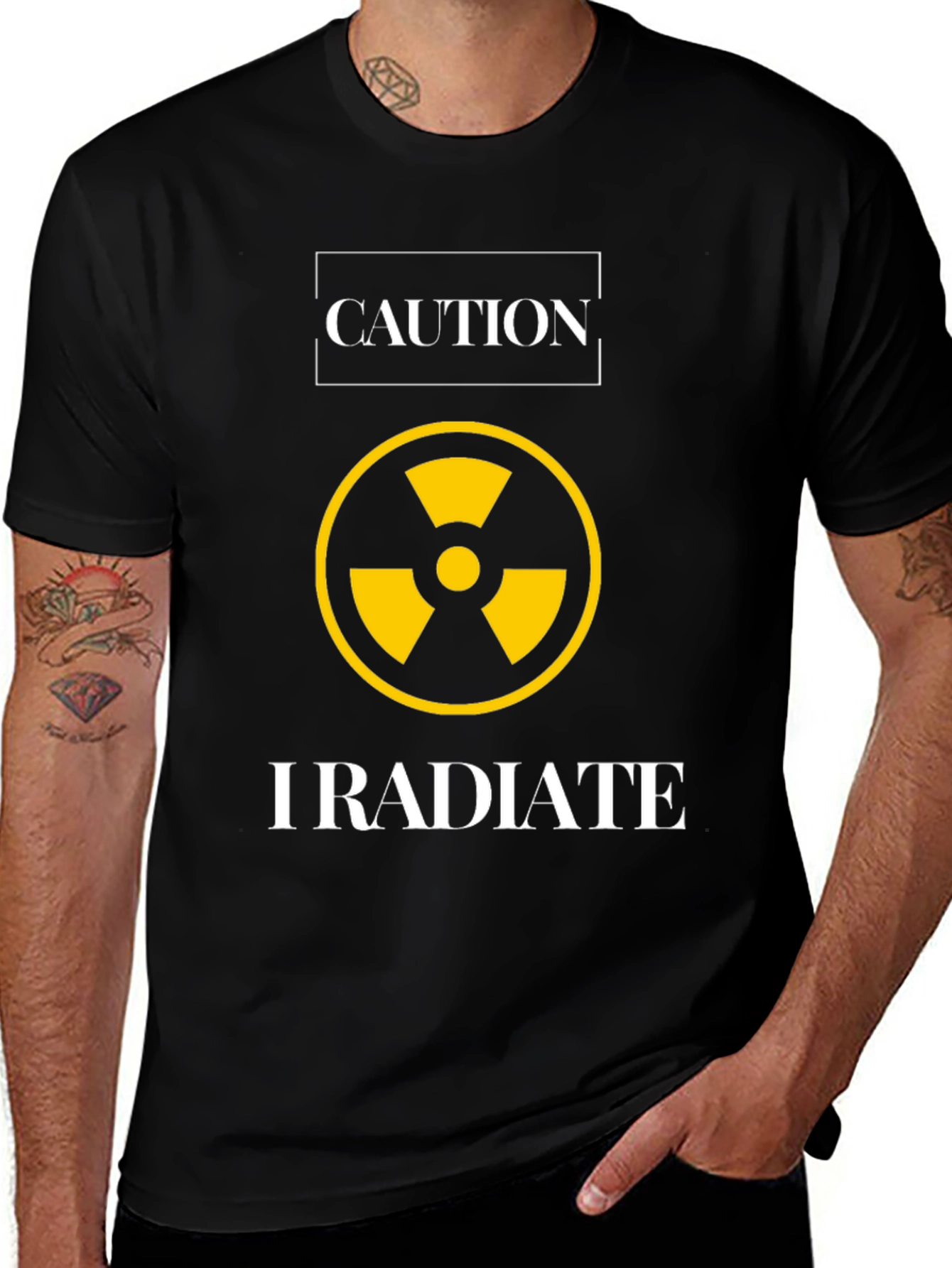 Caution I Radiate Graphic Tee