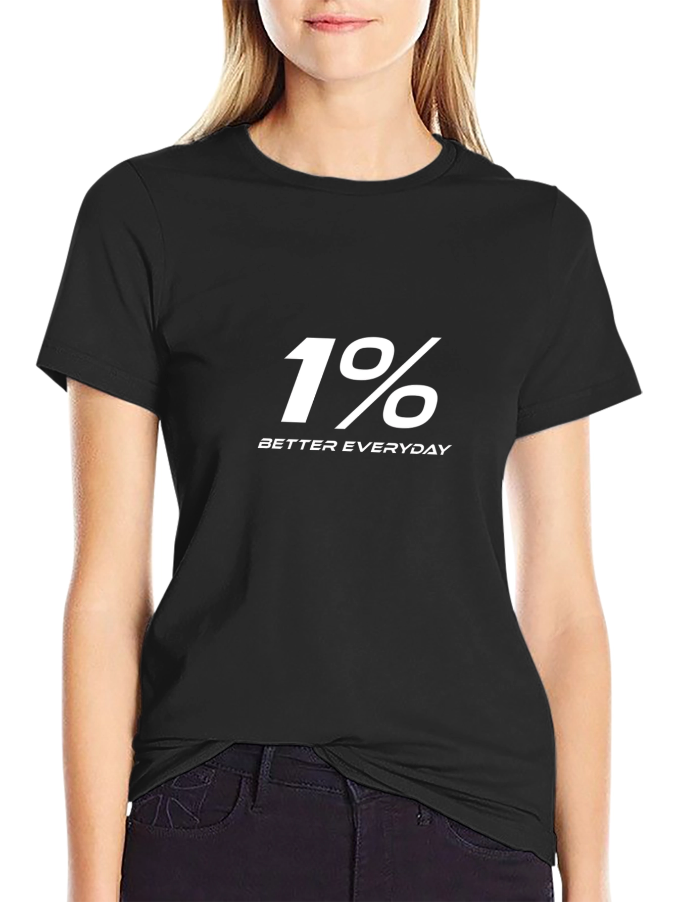 1% Better Everyday T-Shirt - Black