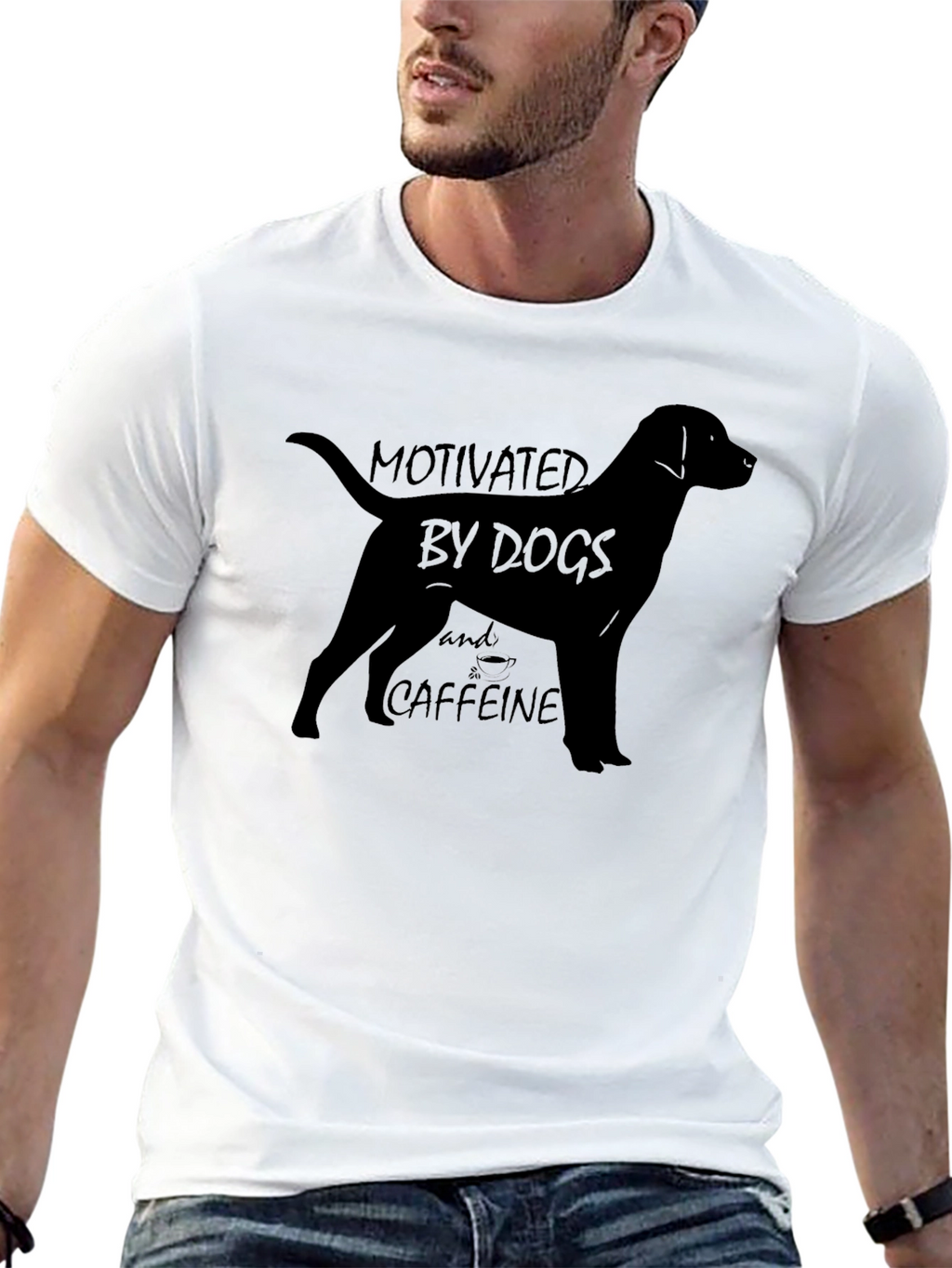 Dog & Caffeine Lover T-Shirt