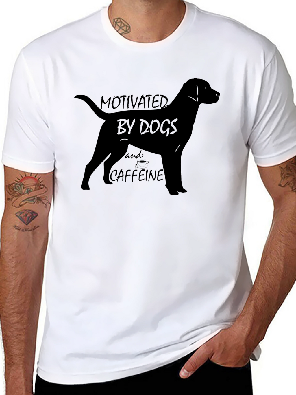 Dog & Caffeine Lover T-Shirt
