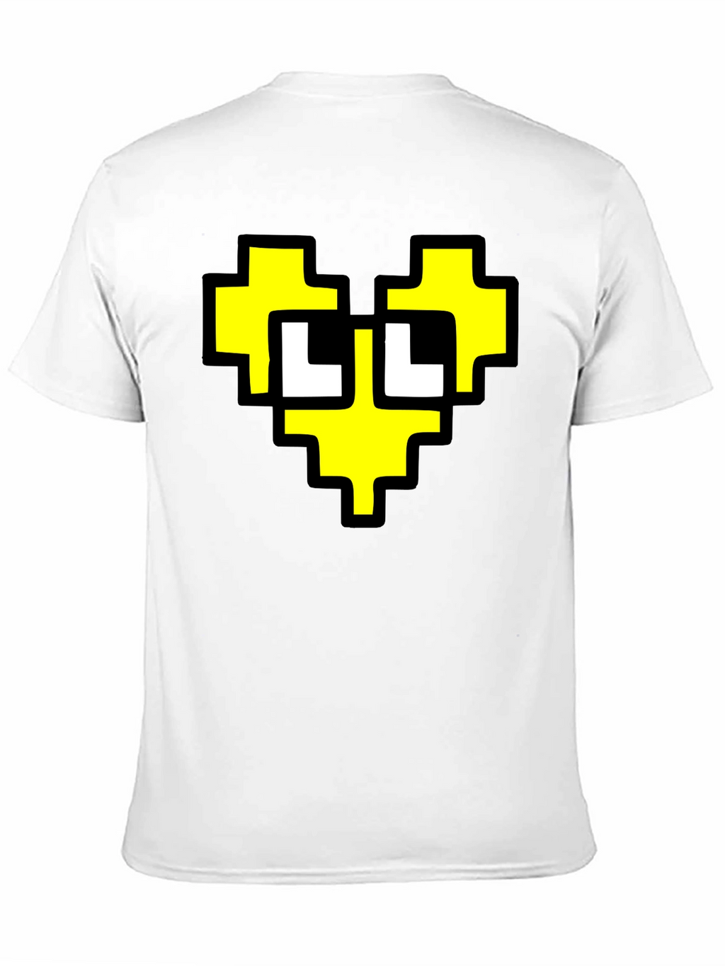 Pixel Heart Graphic Black T-Shirt
