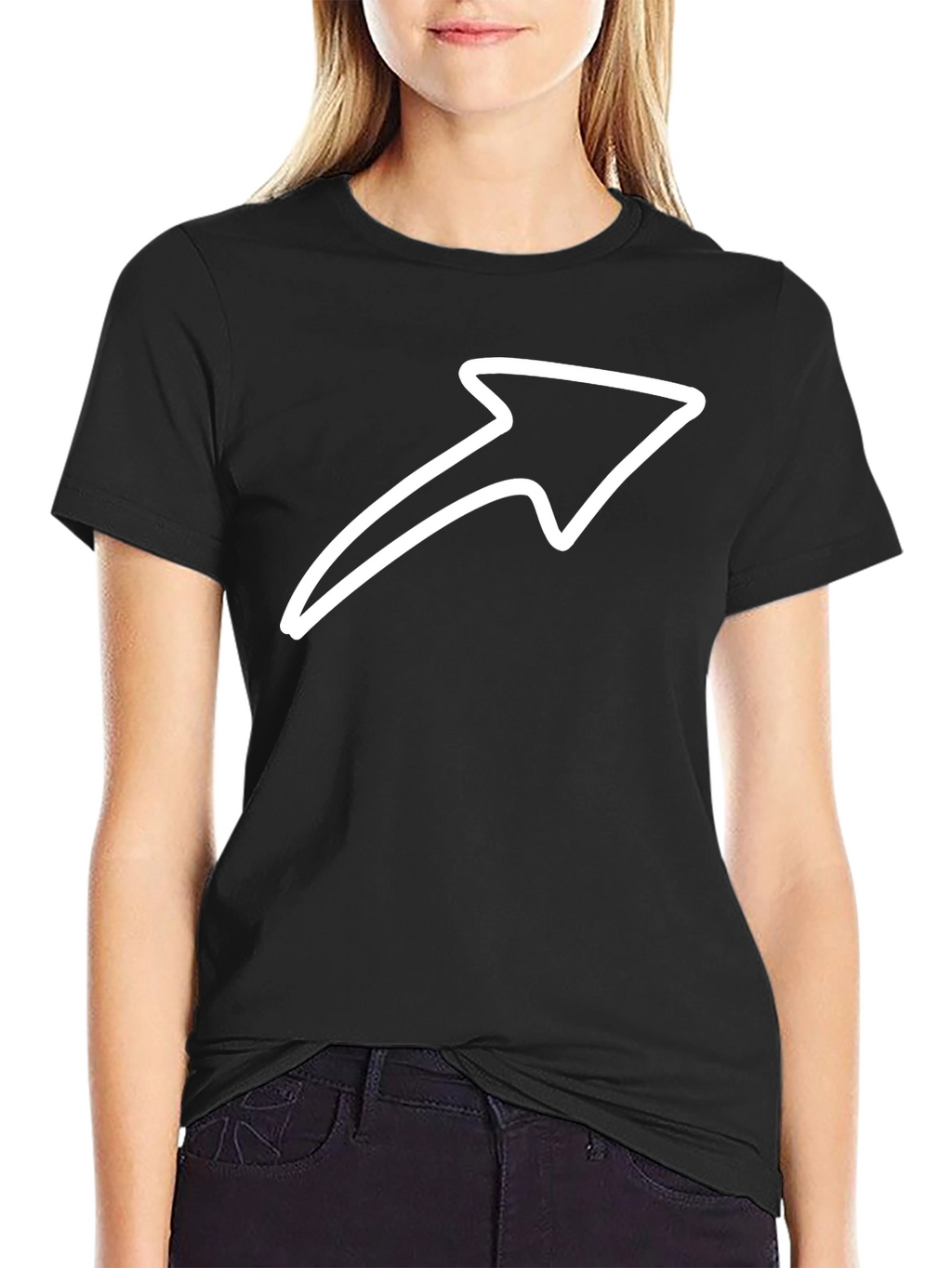 Arrow Graphic Black T-Shirt
